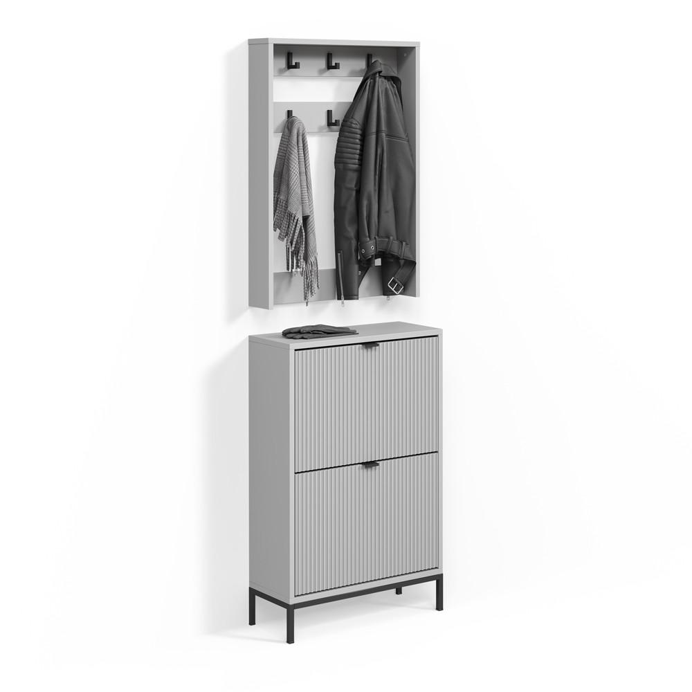 Wohnli Möbelsuche - GARDEROBE Aterno Grau Set