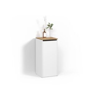wohnli-moebel-suche-800001721883 Wohnli Möbelsuche - BADSCHRANK Paolina Weiß/Artisan 40.2 x 88.2 cm mit Wäschkorb