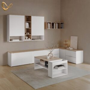 wohnli-moebel-suche-800001721898-1 HÄNGESCHRANK Piave Weiß/Sonoma 60 x 100 cm mit Tür Holzwerkstoff Livinity® Möbel > Kommoden & Schubladenschränke > Konsolentische Weiß