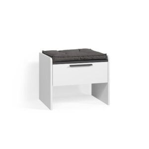 Wohnli Möbelsuche - ESSZIMMERBANK Tiberio Weiß 53.5 x 41.1 cm mit 1 Schublade