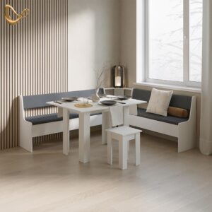 wohnli-moebel-suche-800001721922-1 ESSZIMMER-BANK Tiberio Weiß 41.5 x 136.6 cm Holzwerkstoff Livinity® Möbel > Bänke > Sitzbänke Weiß