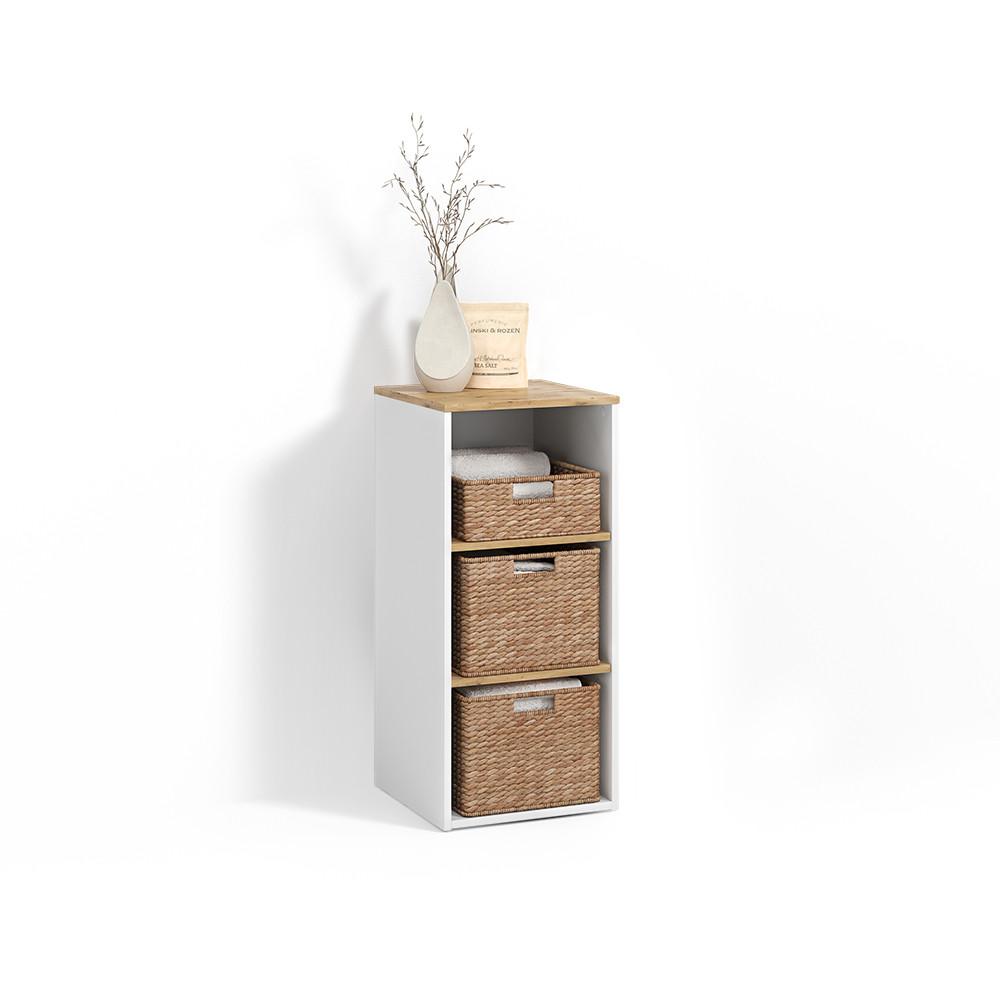 Wohnli Möbelsuche - MIDISCHRANK Paolina Weiß/Artisan 40.2 x 88.2 cm