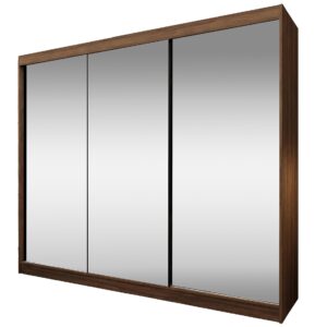 wohnli-moebel-suche-800001726540 Wohnli Möbelsuche - SCHWEBETÜRENSCHRANK Debra II mit Schubladen und Spiegel 240/216/61 Walnuss