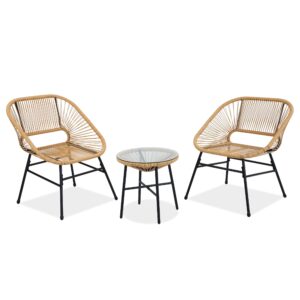 wohnli-moebel-suche-800001727843 Wohnli Möbelsuche - GARTENSET Malika 2 Sessel und Tisch mit Glasplatte