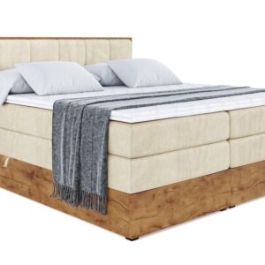 wohnli-moebel-suche-800001729551 Wohnli Möbelsuche - BOXSPRINGBETT mit Matratze H3|H4 und Lattenrost - LOLLI7 KING-120x200 - Beige Monolith