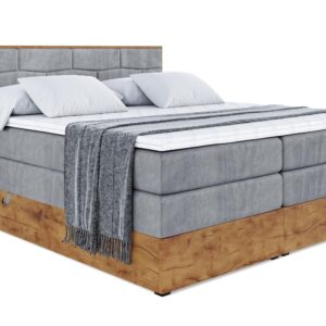 wohnli-moebel-suche-800001729621 Wohnli Möbelsuche - BOXSPRINGBETT mit Matratze H3|H4 und Lattenrost - LOLLI8 KING-180x200 - Grau Casablanca