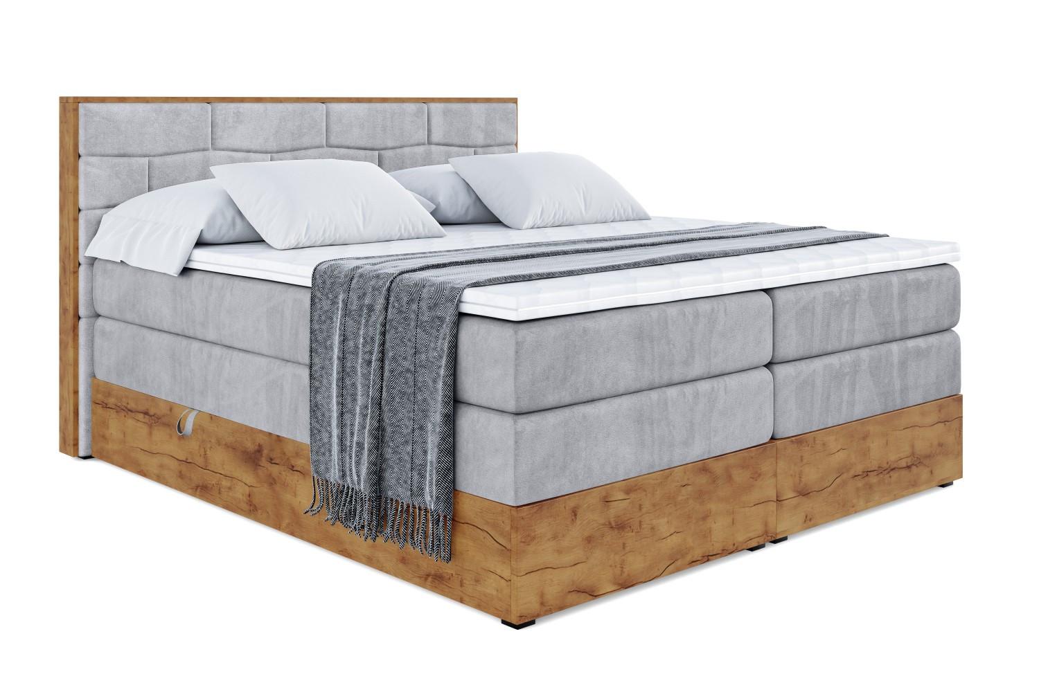 wohnli-moebel-suche-800001729627 Wohnli Möbelsuche - BOXSPRINGBETT mit Matratze H3|H4 und Lattenrost - LOLLI8 KING-200x200 - Grau Monolith
