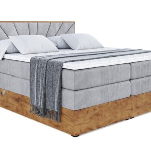 wohnli-moebel-suche-800001730017 Wohnli Möbelsuche - BOXSPRINGBETT mit Matratze H3|H4 und Lattenrost - LOLLI6 KING-140x200 - Grau Monolith
