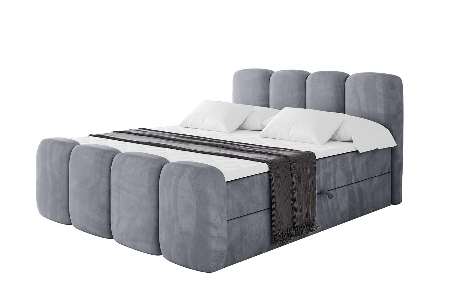 wohnli-moebel-suche-800001730035 Wohnli Möbelsuche - BOXBETT mit Matratze H4 und Lattenrost - NINA-Z - 120x200 cm - Grau