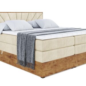 wohnli-moebel-suche-800001730054 Wohnli Möbelsuche - BOXSPRINGBETT mit Matratze H3|H4 und Lattenrost - LOLLI6 KING-180x200 - Beige Monolith