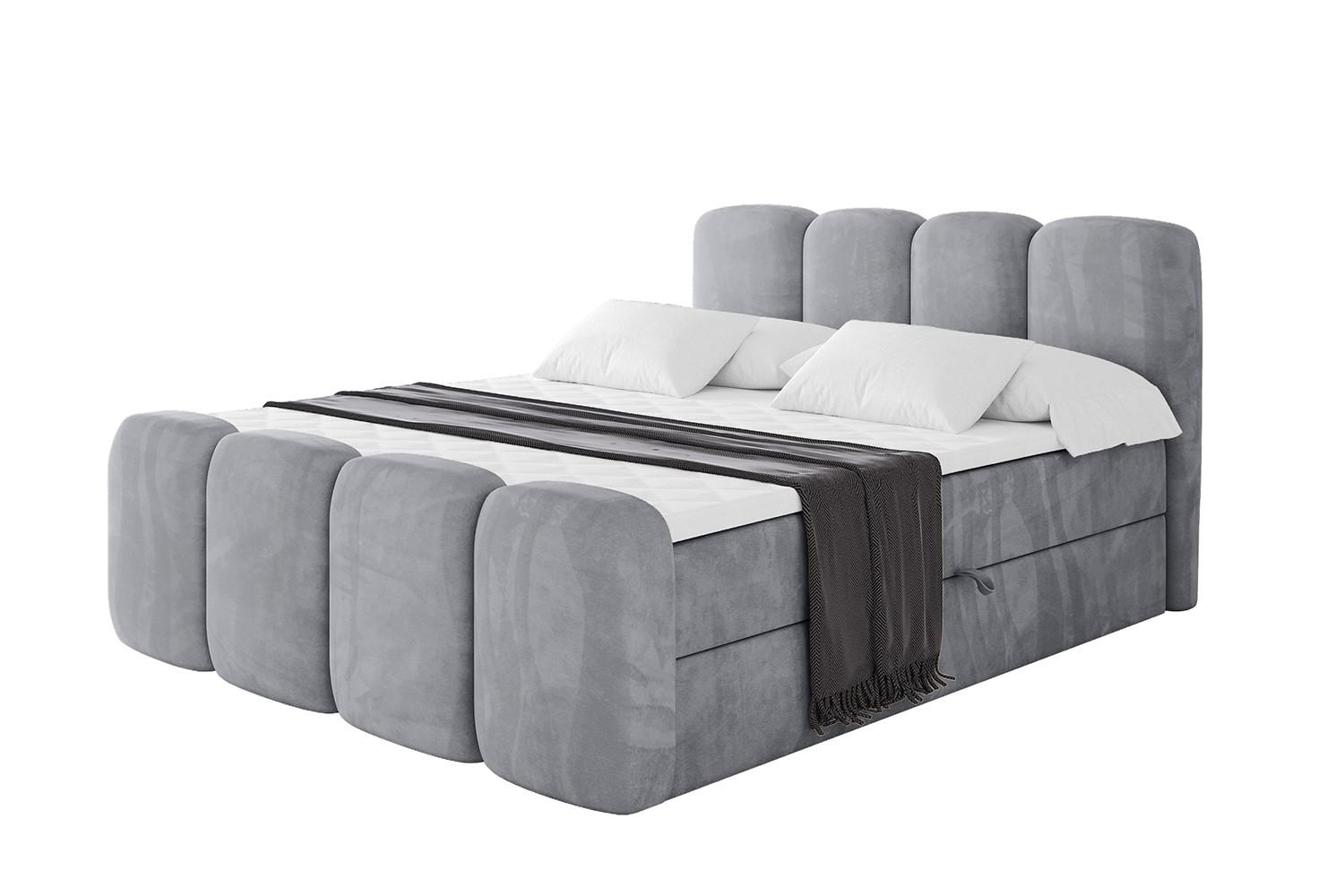 wohnli-moebel-suche-800001730097 Wohnli Möbelsuche - BOXBETT mit Matratze H4 und Lattenrost - NINA-Z - 120x200 cm - Hellgrau