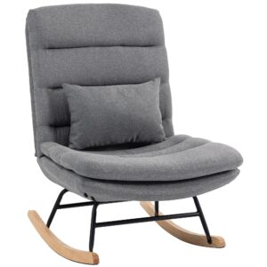 wohnli-moebel-suche-800001730519 Wohnli Möbelsuche - SCHAUKELSTUHL Leinenoptik 100 Polyester Hellgrau