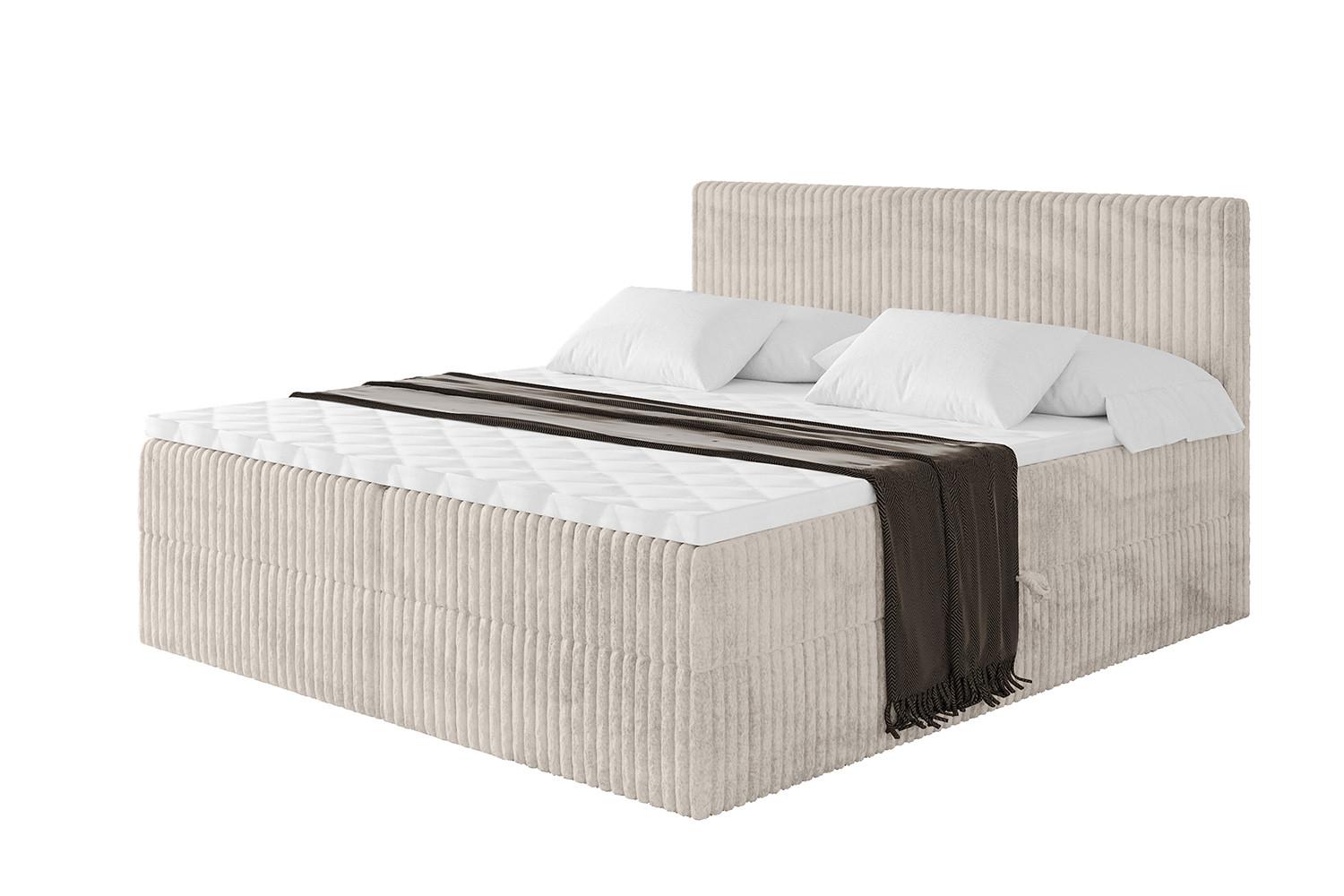 wohnli-moebel-suche-800001730819 Wohnli Möbelsuche - BOXBETT mit Matratze H3 und Lattenrost - TOLO - 180x200 Cord - Creme