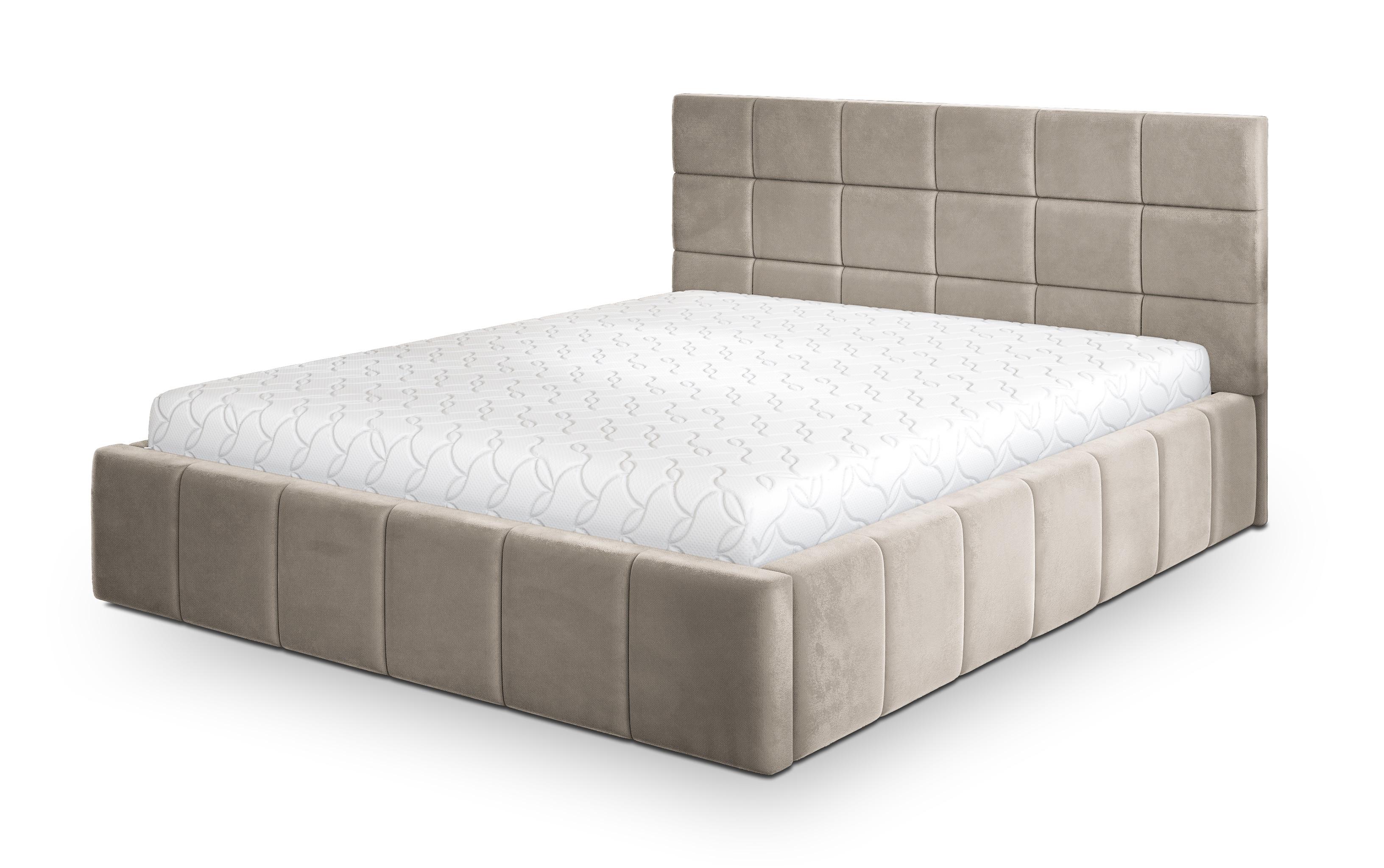 wohnli-moebel-suche-800001731327 Wohnli Möbelsuche - POLSTERBETT VERTO K 200x200 cm mit Bettkästen - Beige