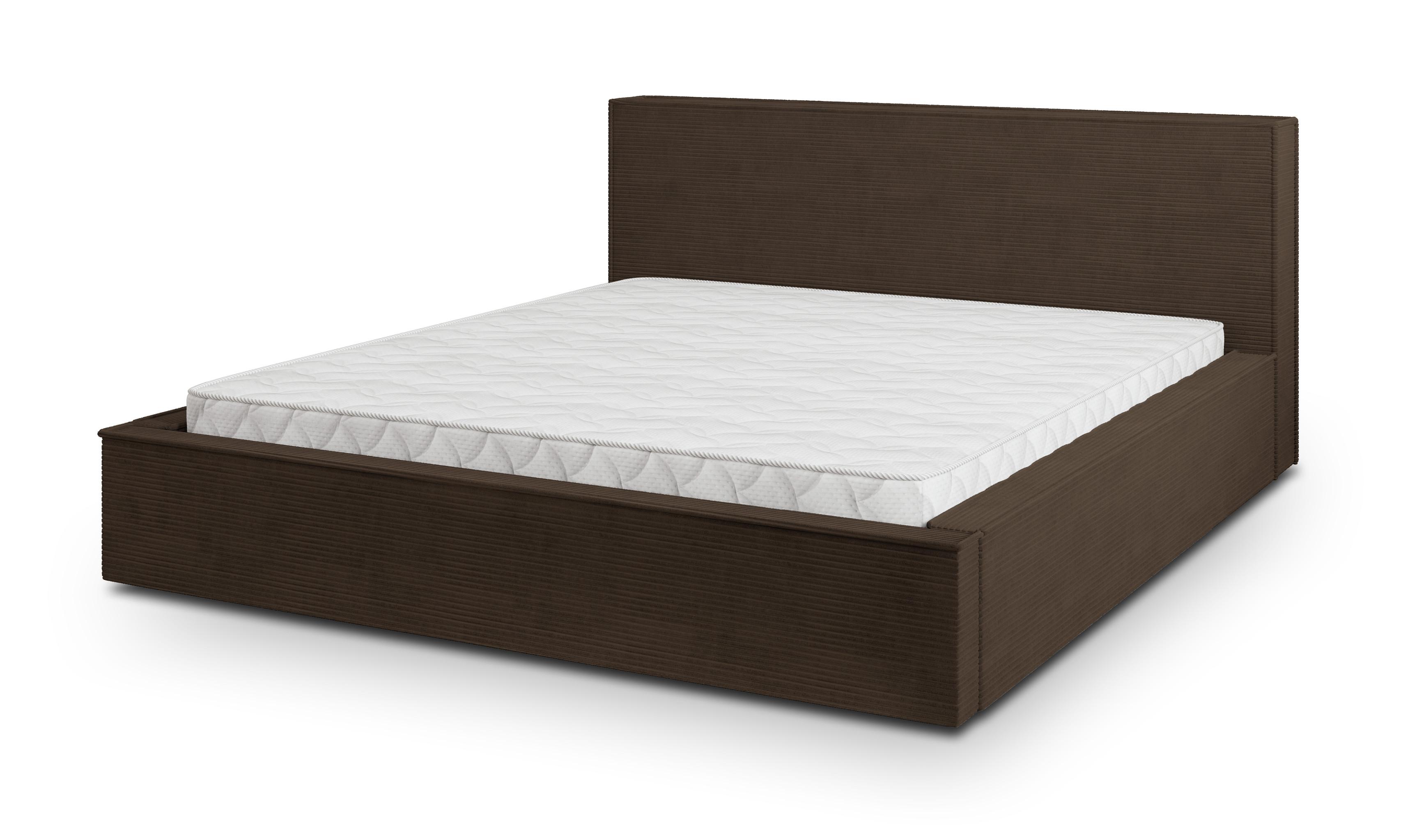wohnli-moebel-suche-800001731549 Wohnli Möbelsuche - POLSTERBETT CELORA P 200x200 cm mit Bettkästen - Braun