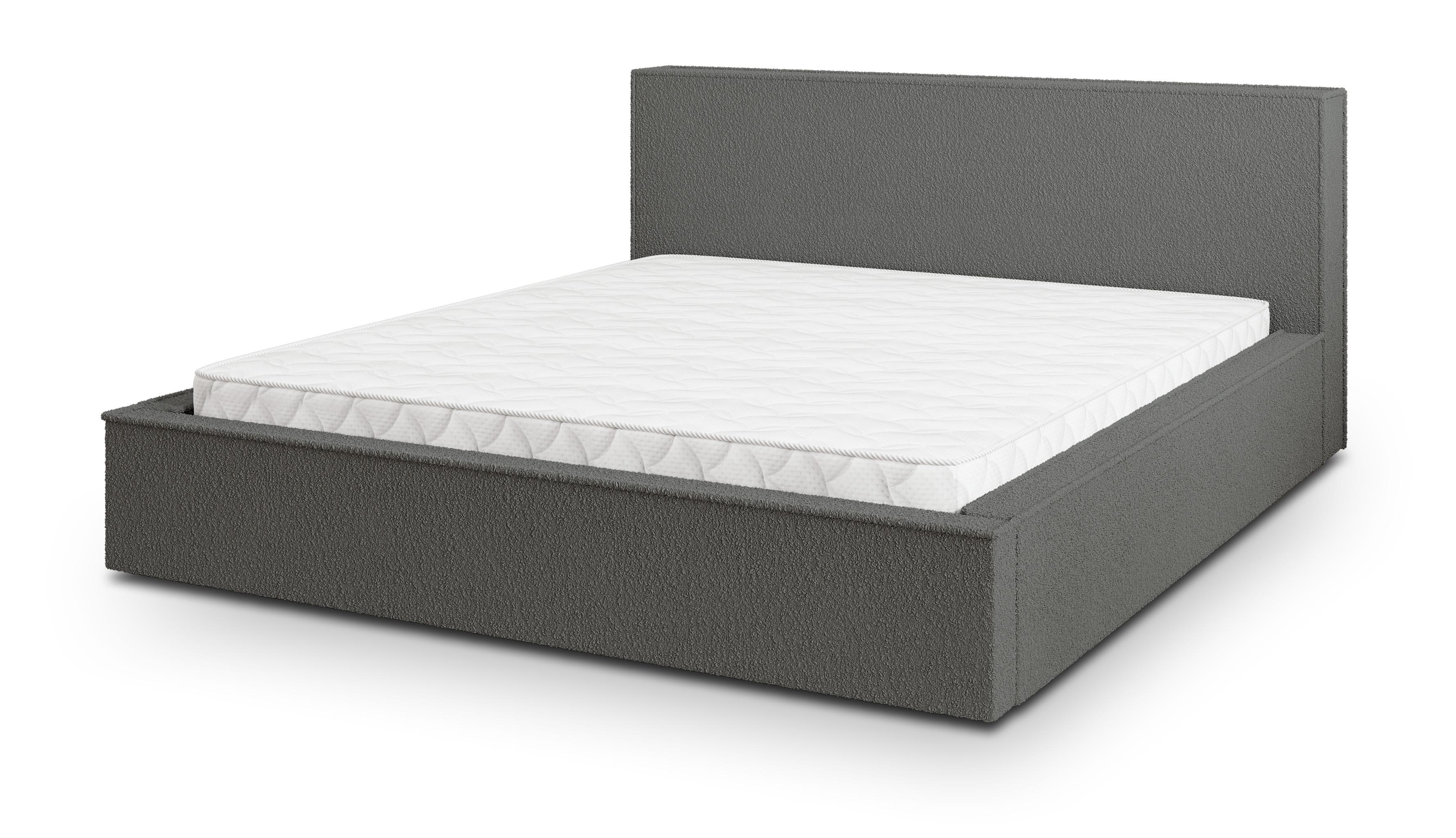 wohnli-moebel-suche-800001731558 Wohnli Möbelsuche - POLSTERBETT CELORA Q 200x200 cm mit Bettkästen - Grau