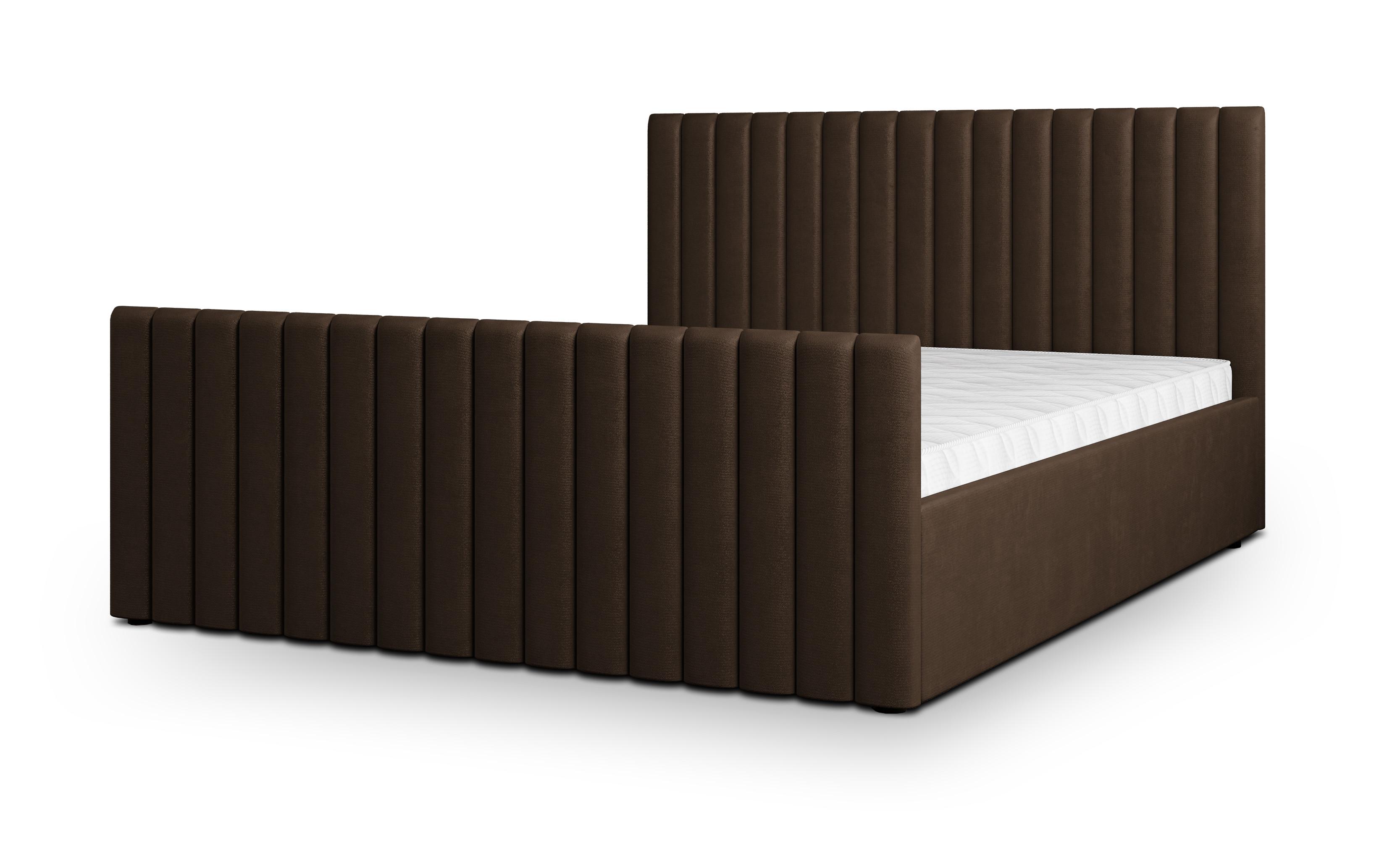 Wohnli Möbelsuche - POLSTERBETT CANOVA K 200x200 cm mit Bettkästen - Braun