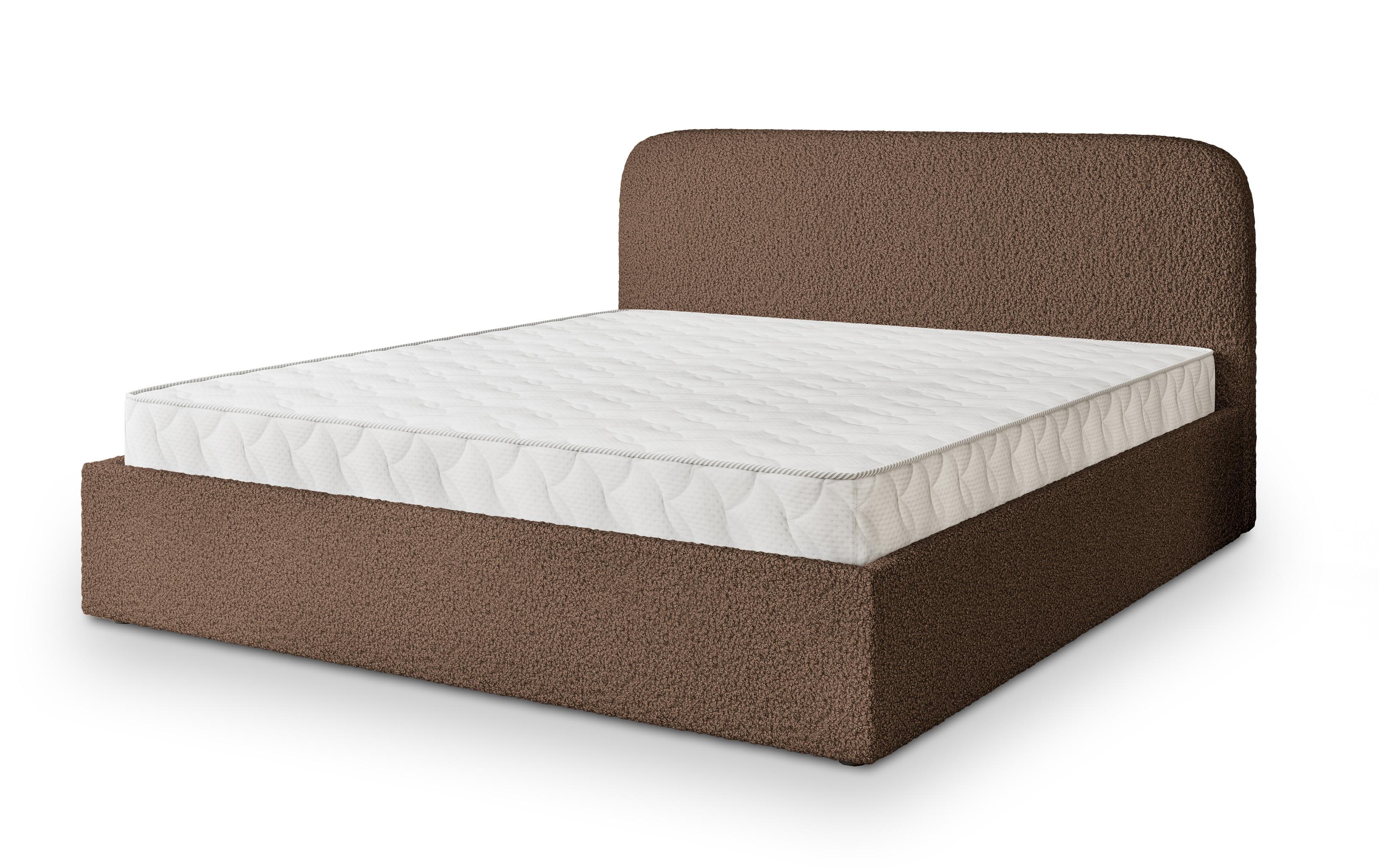 wohnli-moebel-suche-800001732305 Wohnli Möbelsuche - POLSTERBETT RENIVE Q 200x200 cm mit Bettkästen - Braun