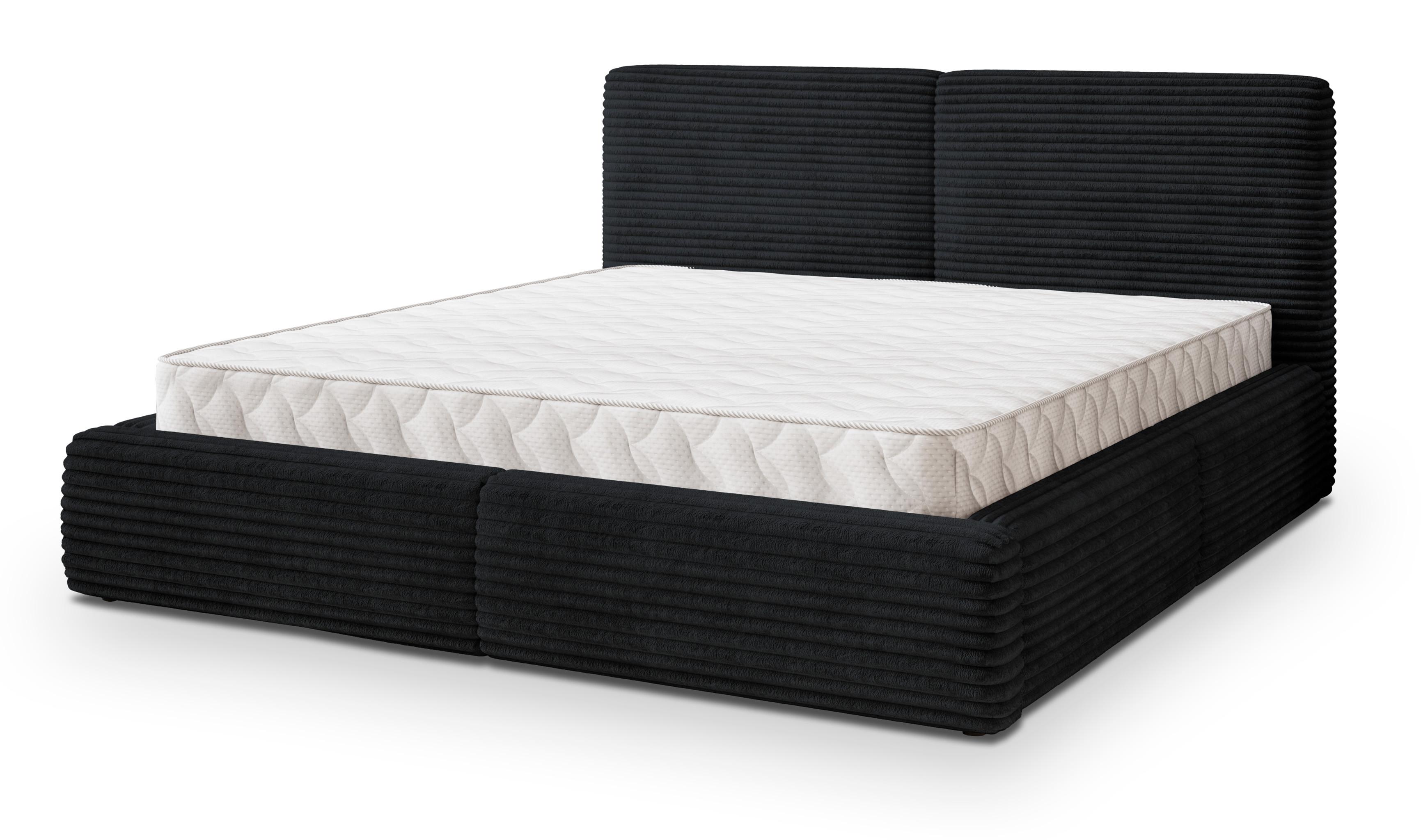 wohnli-moebel-suche-800001734850 Wohnli Möbelsuche - POLSTERBETT FELURO T 120x200 cm mit Bettkästen - Schwarz