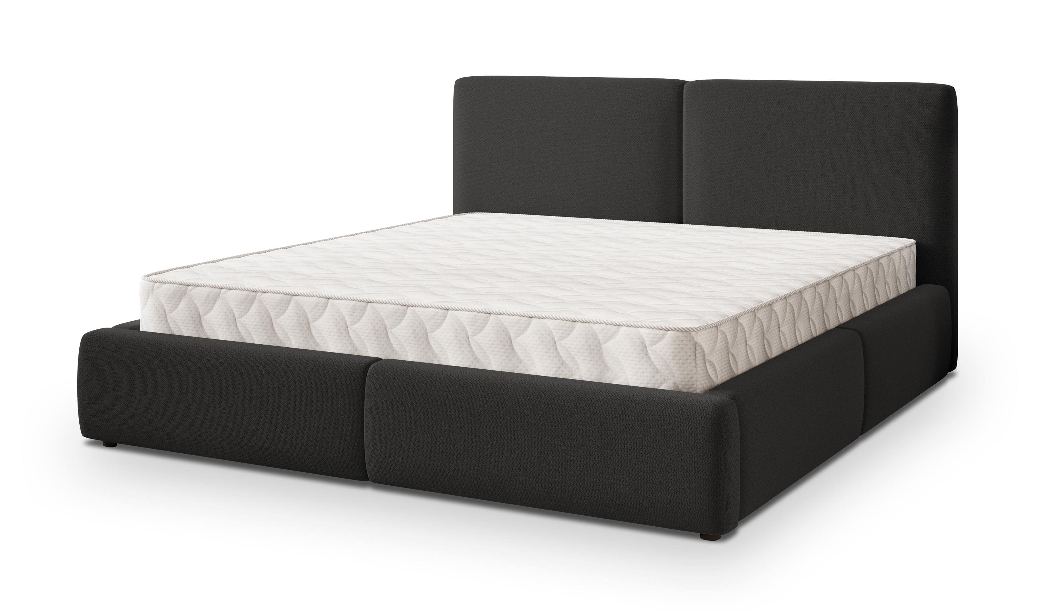 wohnli-moebel-suche-800001734917 Wohnli Möbelsuche - POLSTERBETT FELURO SR 120x200 cm mit Bettkästen - Schwarz