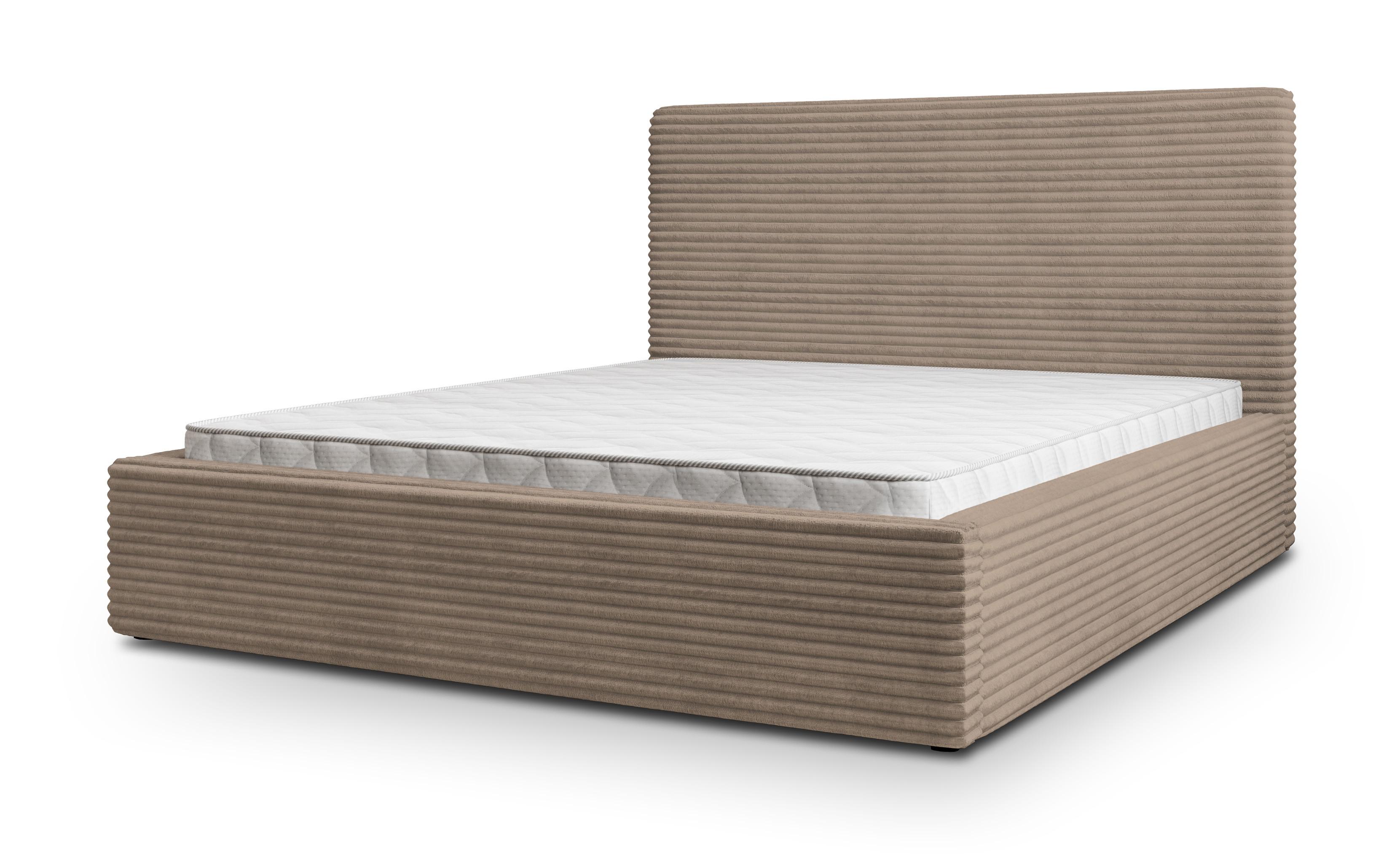 Wohnli Möbelsuche - POLSTERBETT MIRETTI 200x200 cm mit Bettkästen - Beige