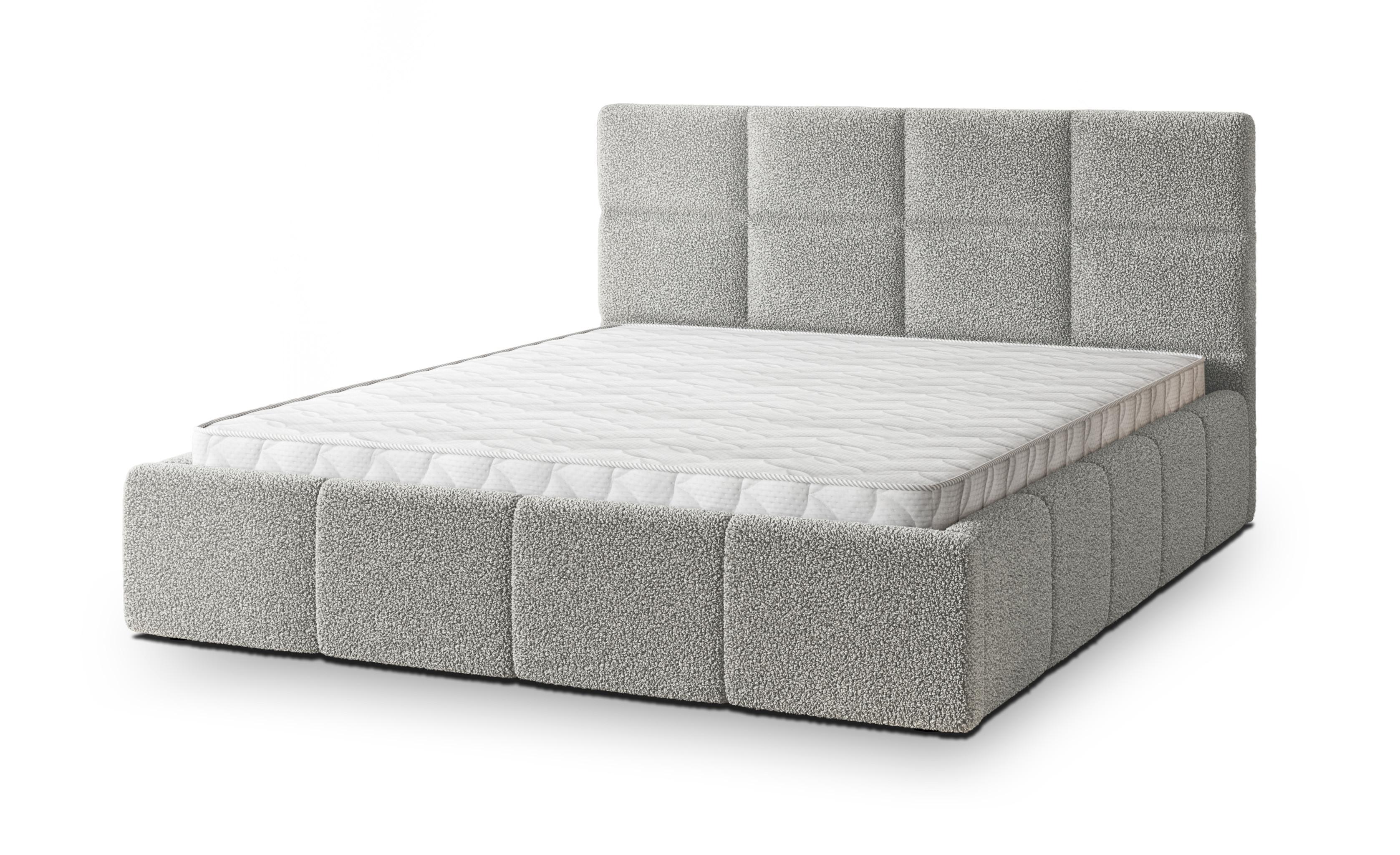 wohnli-moebel-suche-800001735396 Wohnli Möbelsuche - POLSTERBETT COMO Q 200x200 cm mit Bettkästen - Hellgrau