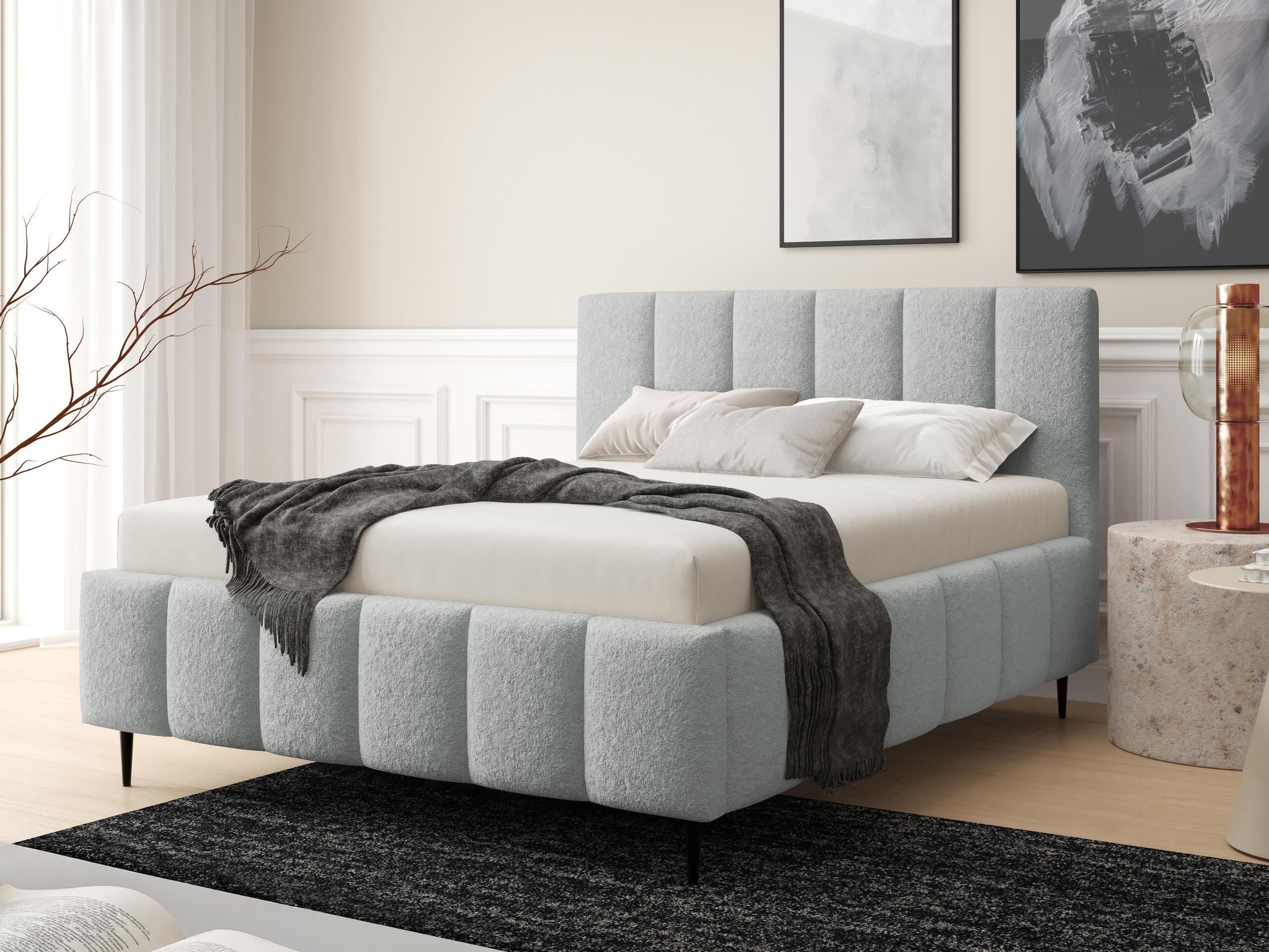 POLSTERBETT Lunaro Leg Textil MIRJAN24 Möbel > Betten > Polsterbetten Grau