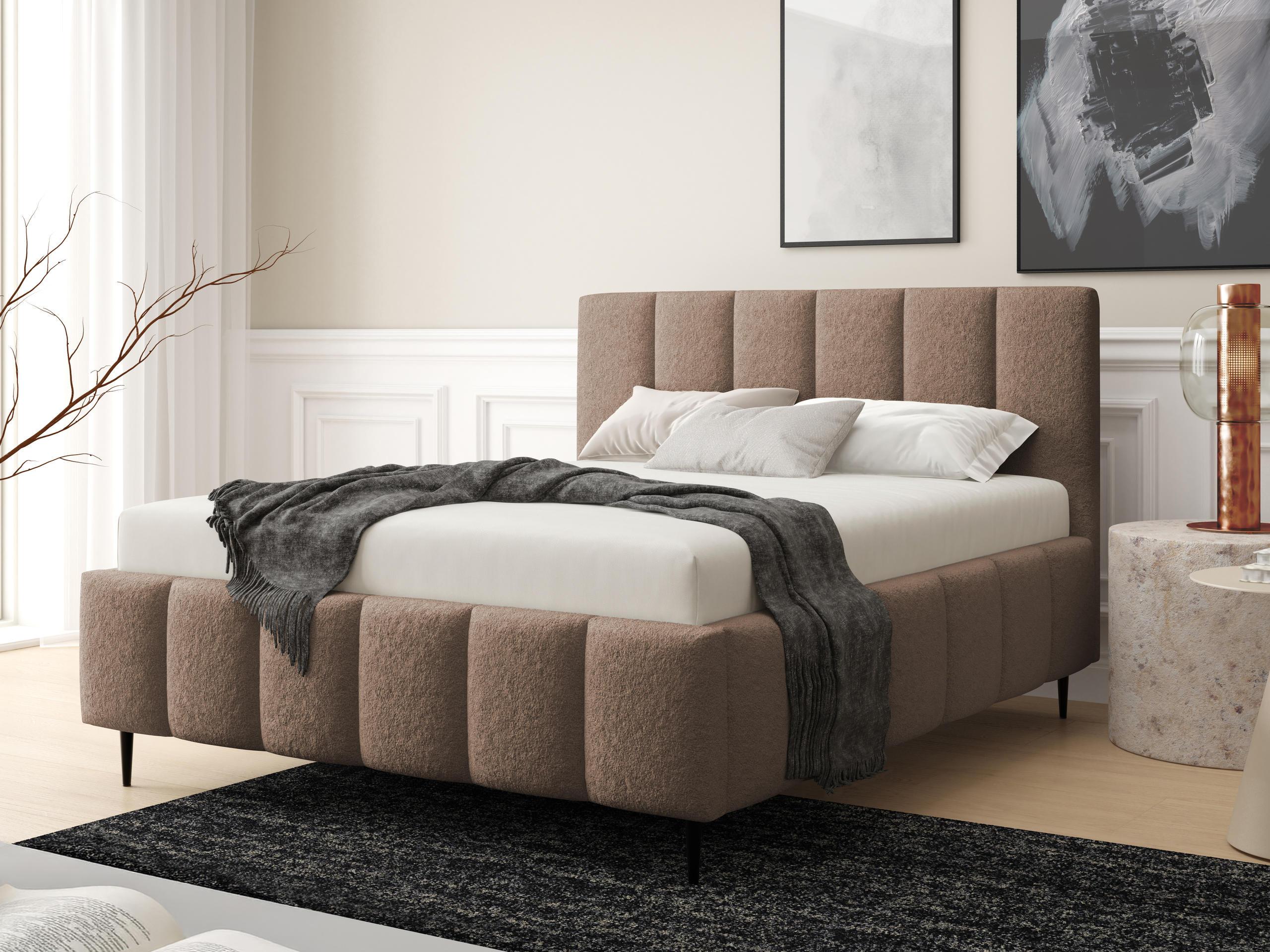 POLSTERBETT Lunaro Leg Textil MIRJAN24 Möbel > Betten > Polsterbetten Braun