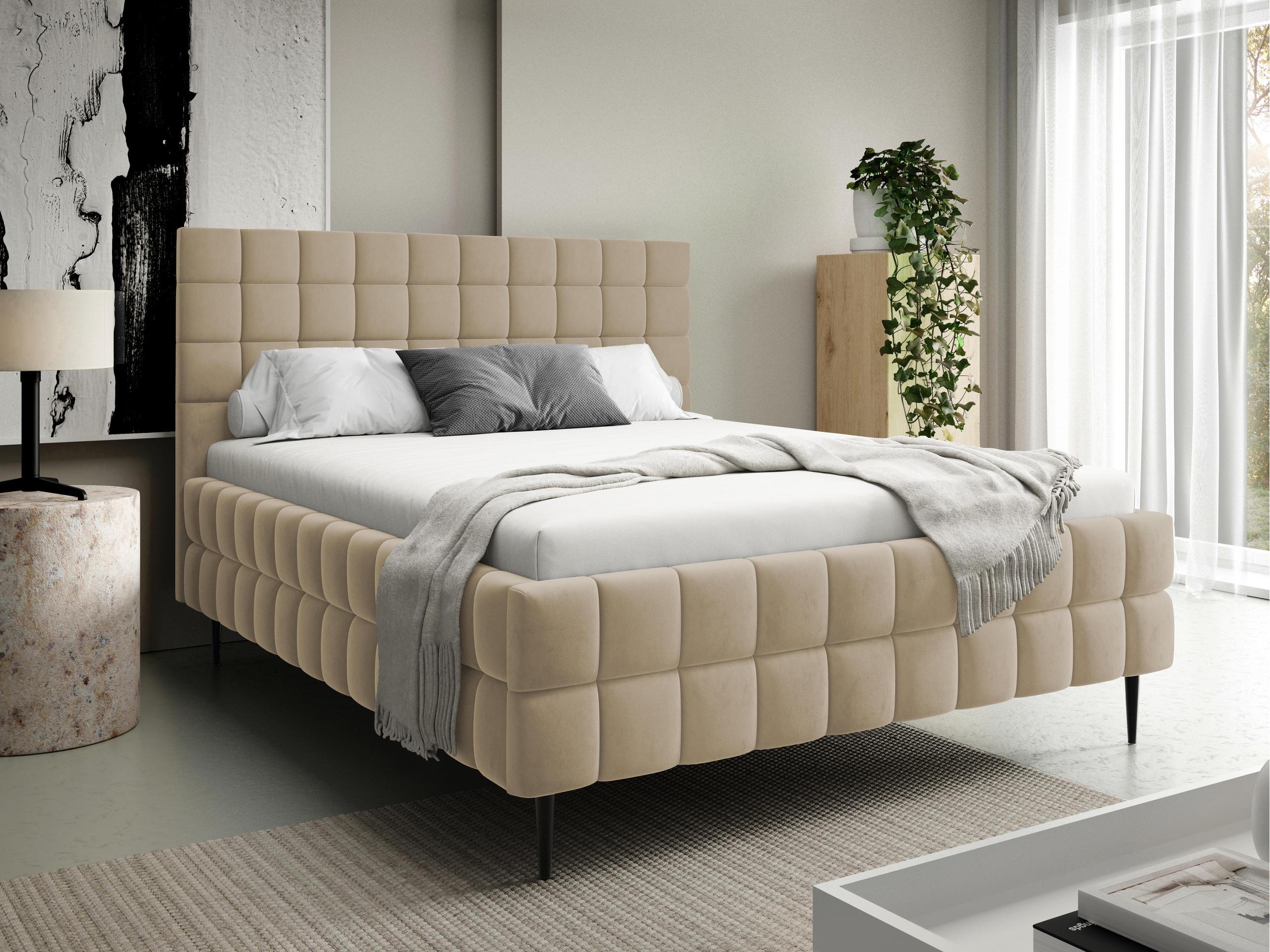 POLSTERBETT Ardea Leg Textil MIRJAN24 Möbel > Betten > Polsterbetten Braun