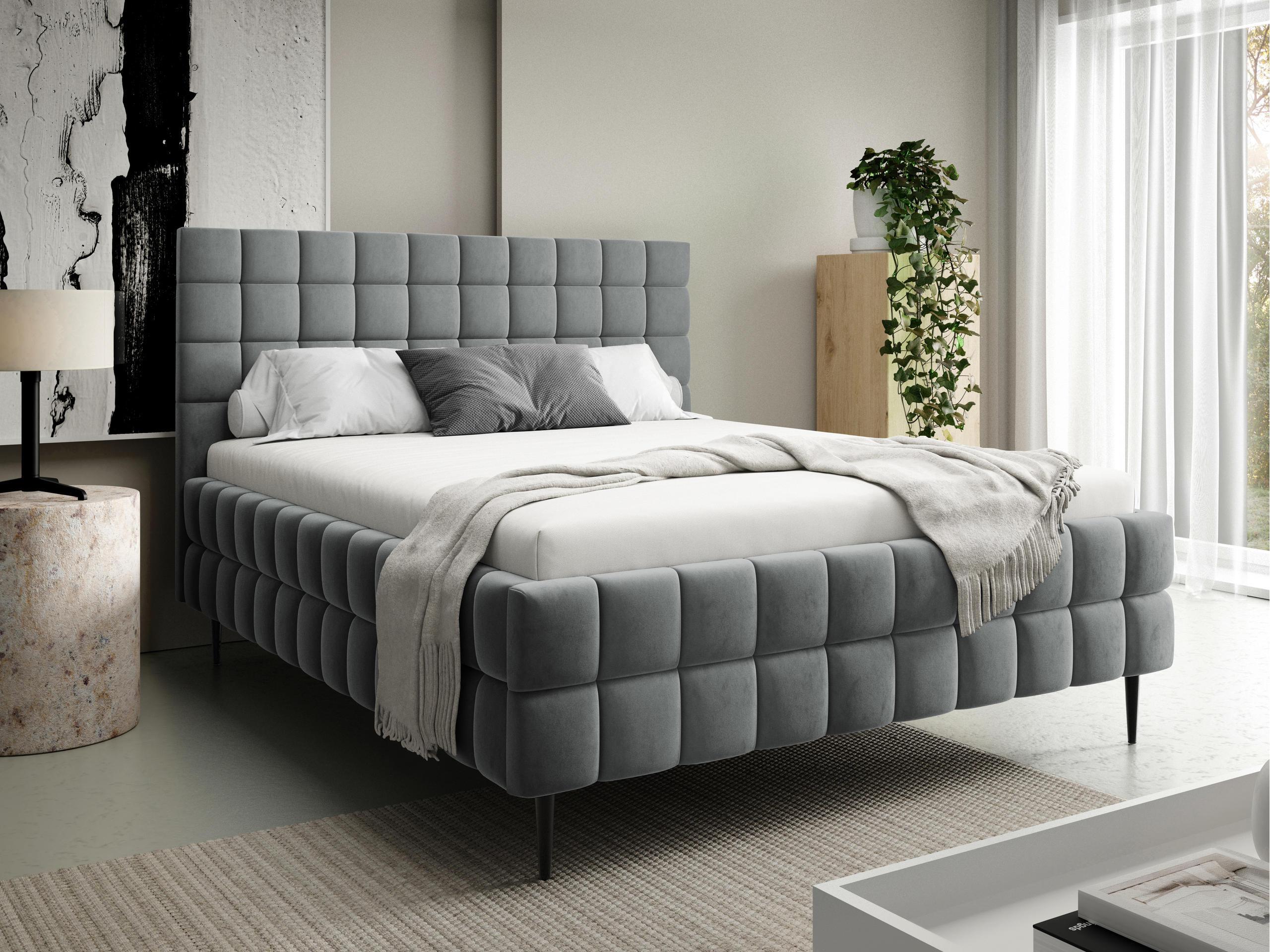 POLSTERBETT Ardea Leg Textil MIRJAN24 Möbel > Betten > Polsterbetten Grau