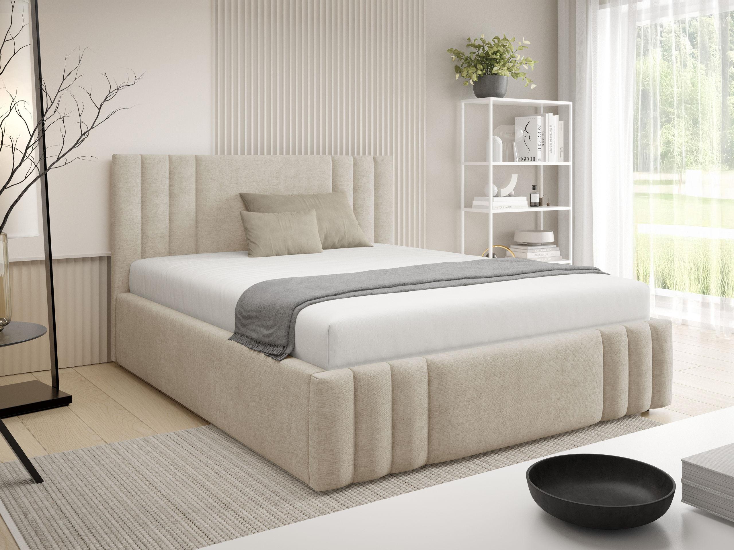 POLSTERBETT Ribo Textil MIRJAN24 Möbel > Betten > Polsterbetten Braun