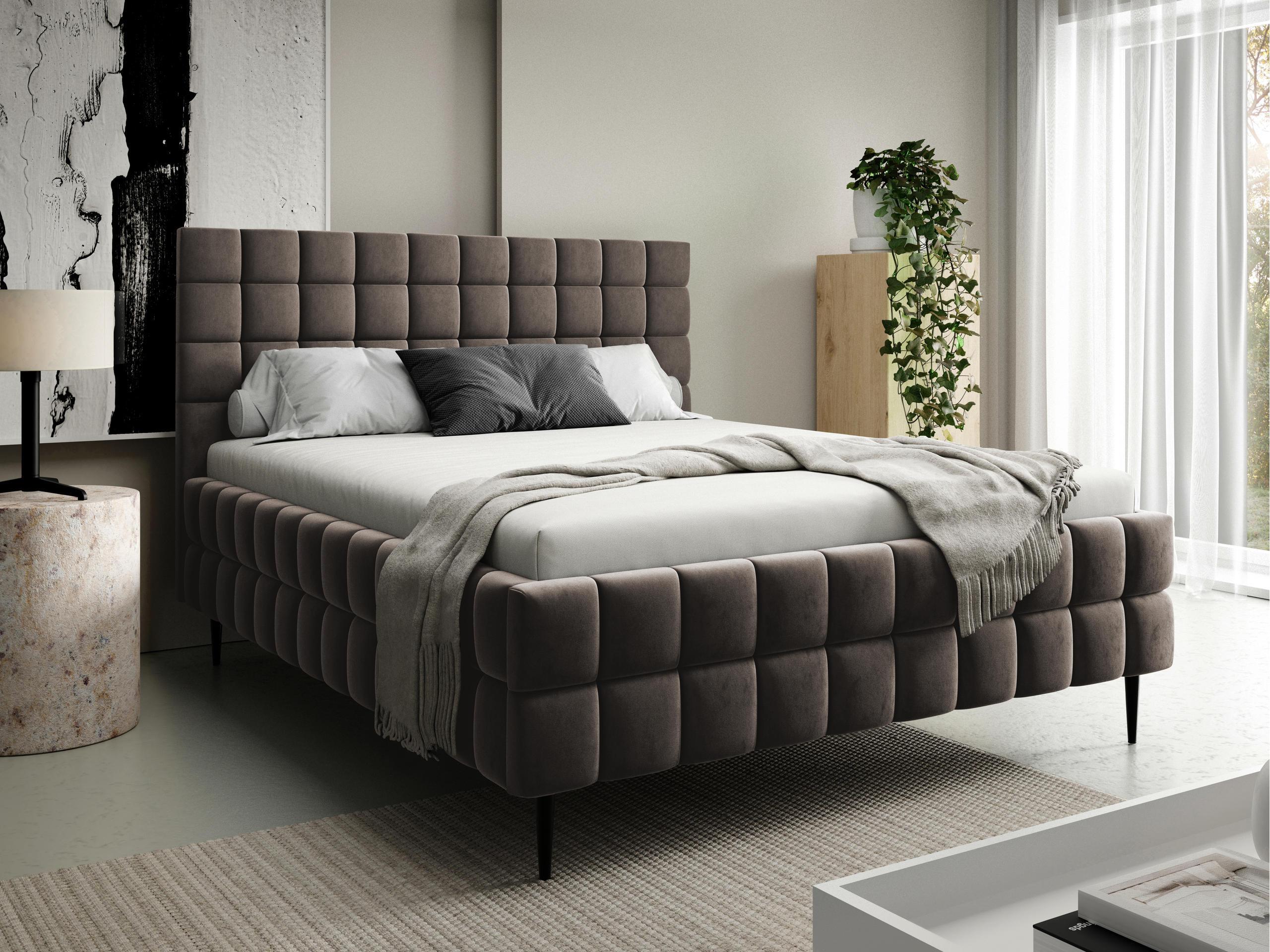 POLSTERBETT Ardea Leg Textil MIRJAN24 Möbel > Betten > Polsterbetten Braun