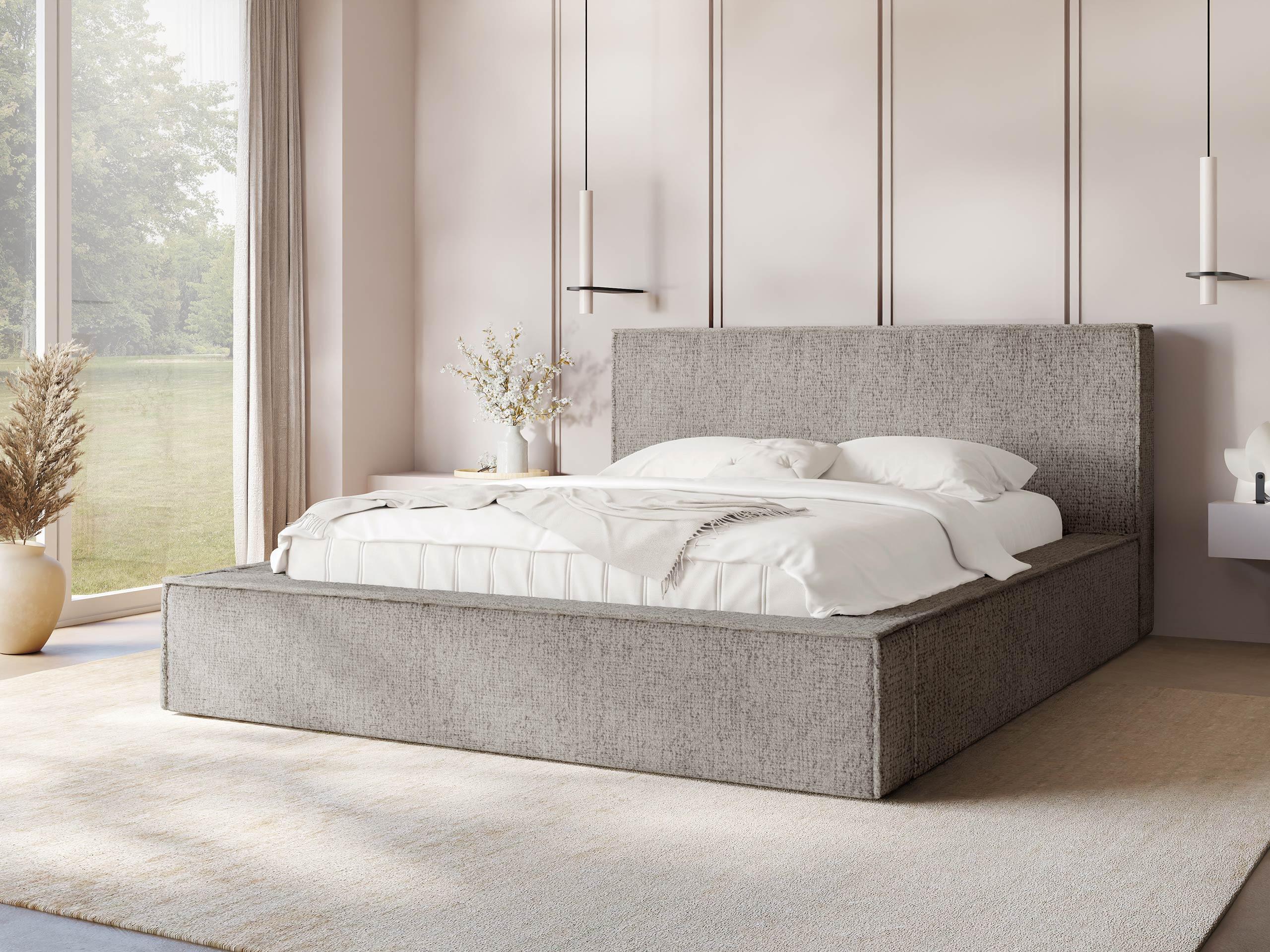 POLSTERBETT Glexi Textil MIRJAN24 Möbel > Betten > Polsterbetten Beige