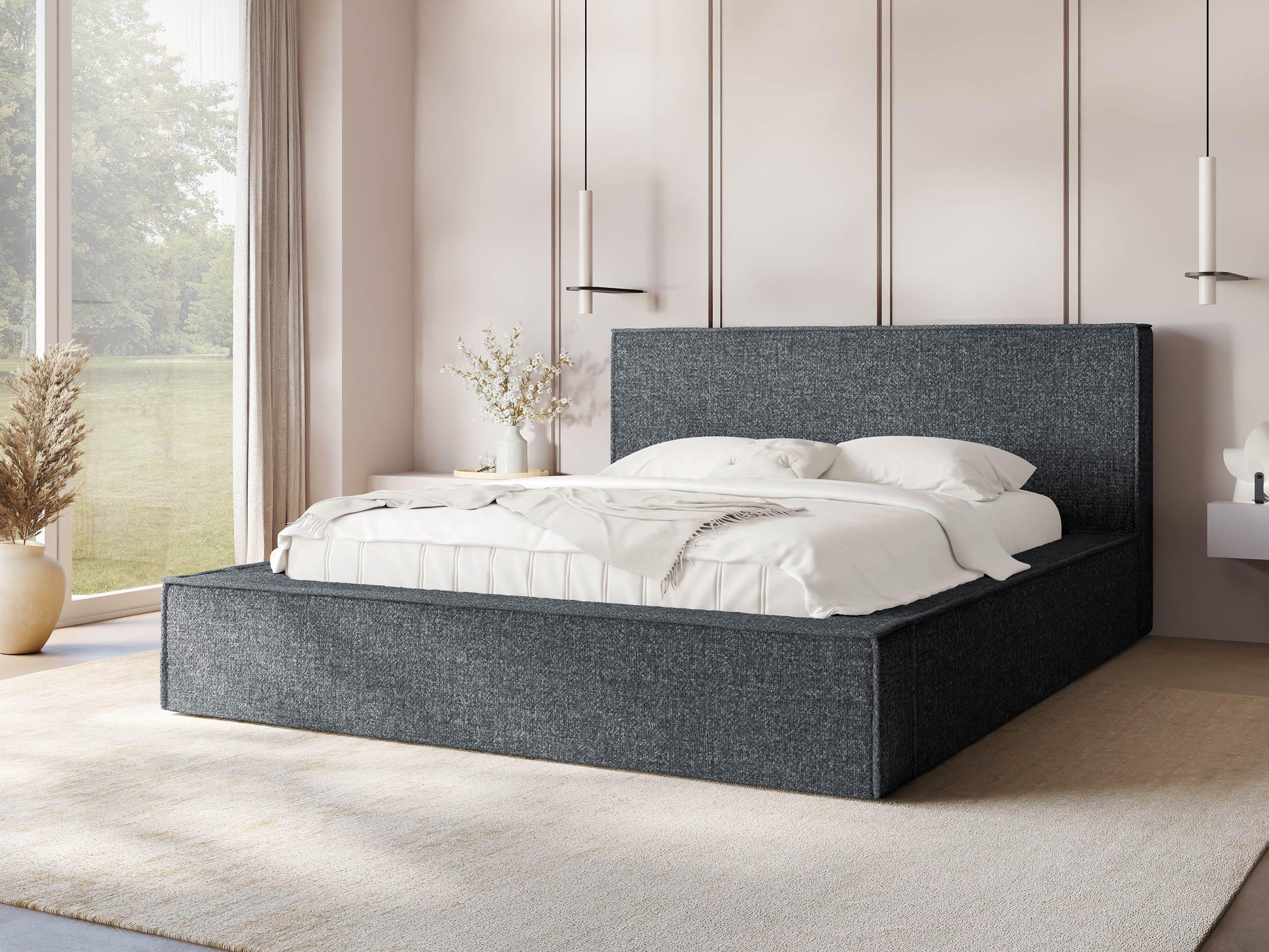 POLSTERBETT Glexi Textil MIRJAN24 Möbel > Betten > Polsterbetten Grau
