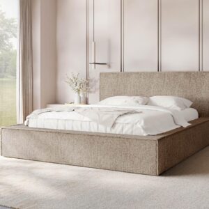 wohnli-moebel-suche-800001749340-1 POLSTERBETT Glexi Textil MIRJAN24 Möbel > Betten > Polsterbetten Braun