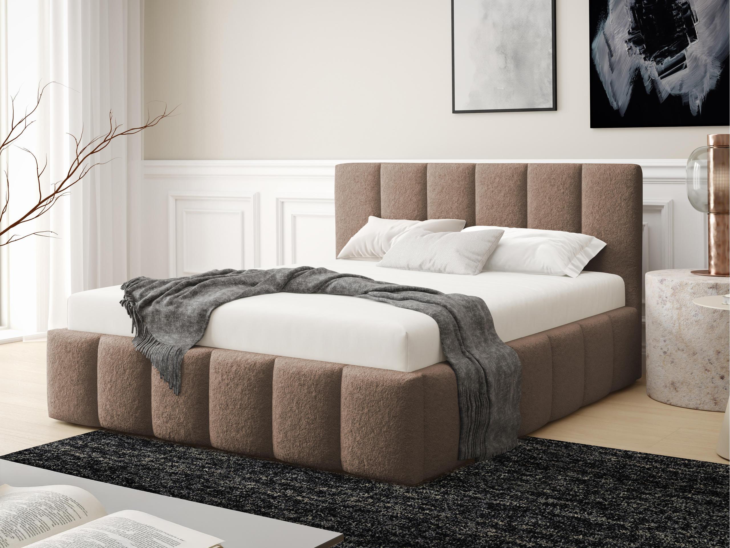 POLSTERBETT Lunaro Textil MIRJAN24 Möbel > Betten > Polsterbetten Braun