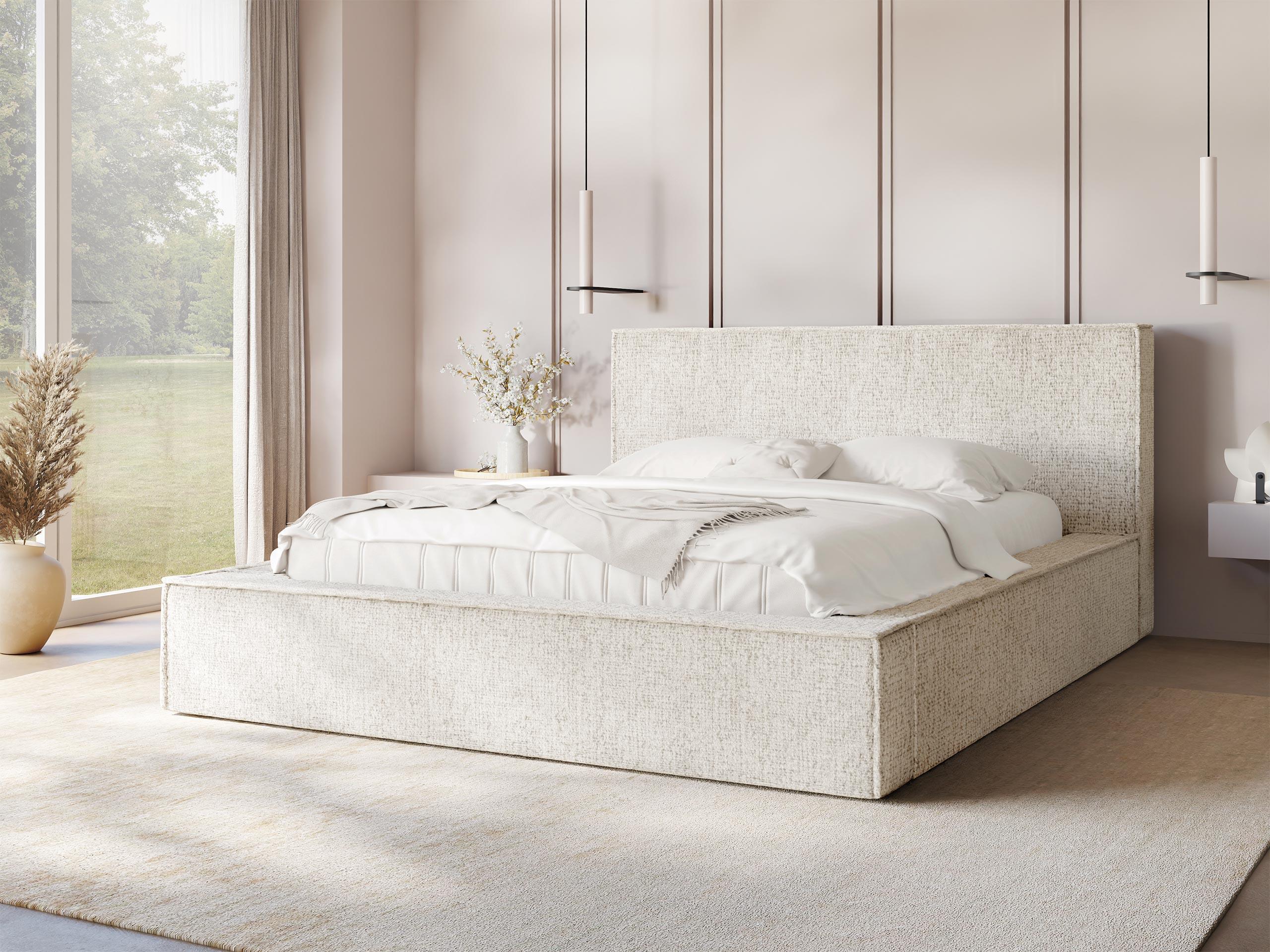 POLSTERBETT Glexi Textil MIRJAN24 Möbel > Betten > Polsterbetten Weiß
