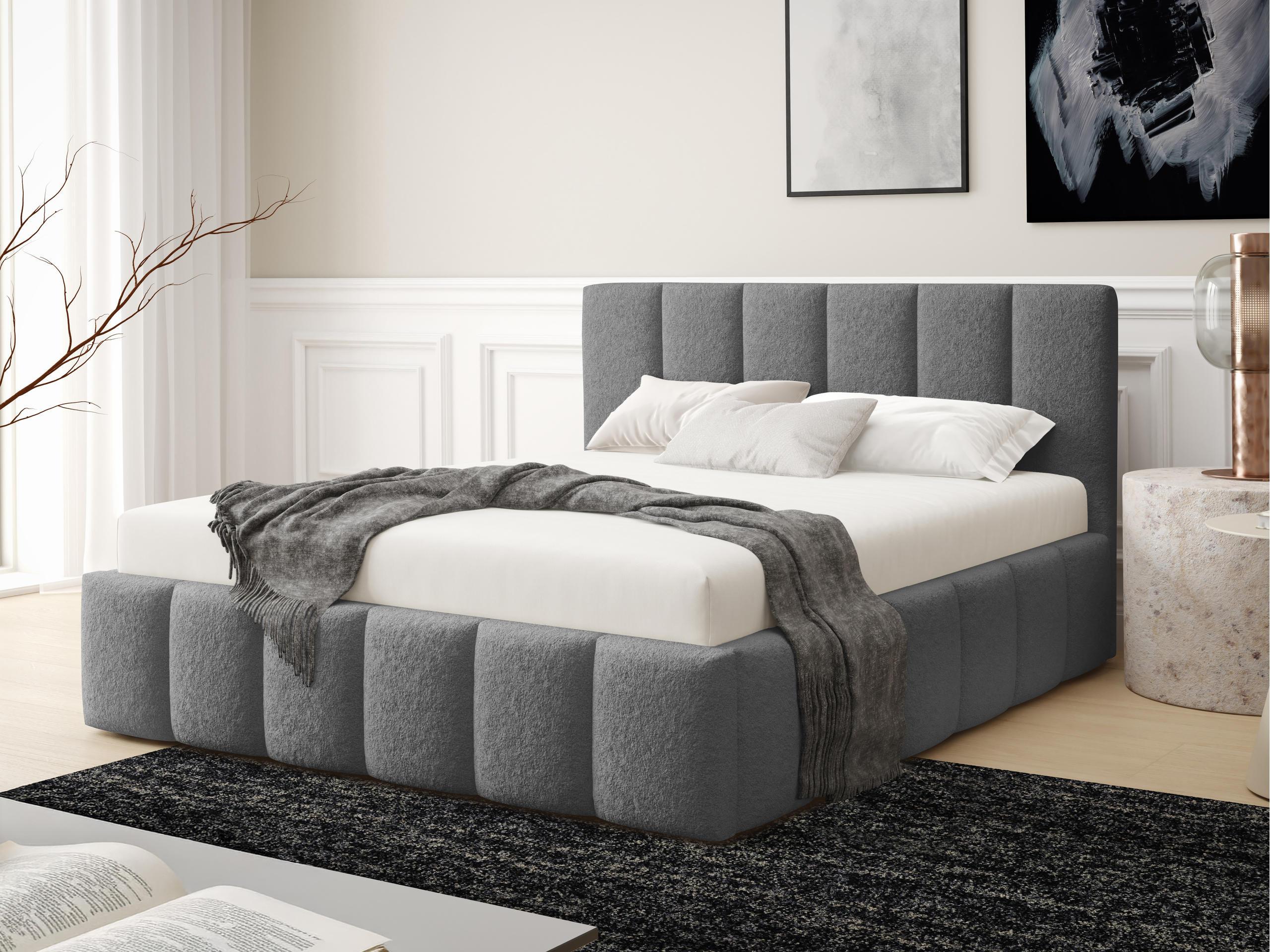 POLSTERBETT Lunaro Textil MIRJAN24 Möbel > Betten > Polsterbetten Grau