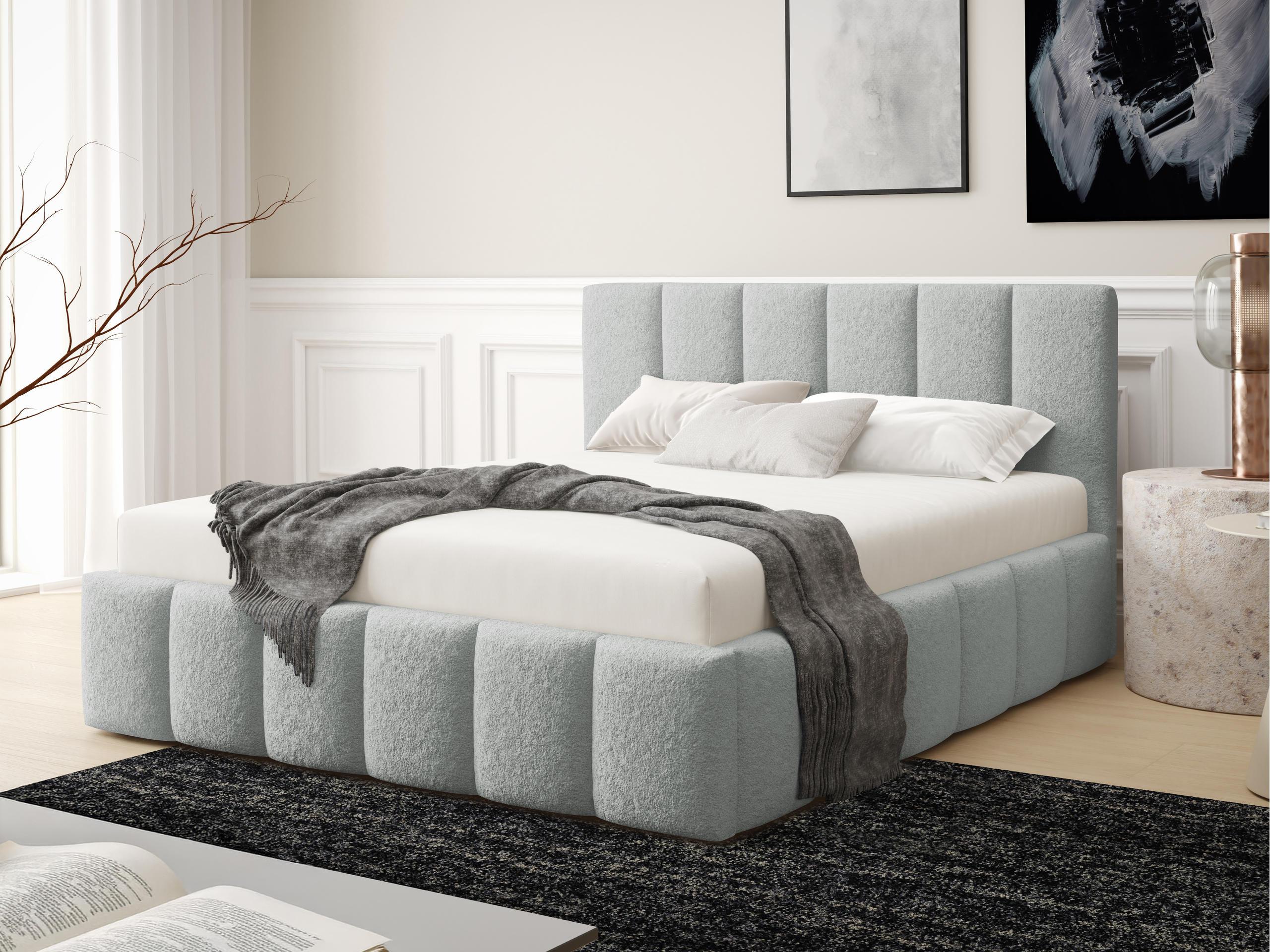 POLSTERBETT Lunaro Textil MIRJAN24 Möbel > Betten > Polsterbetten Grau