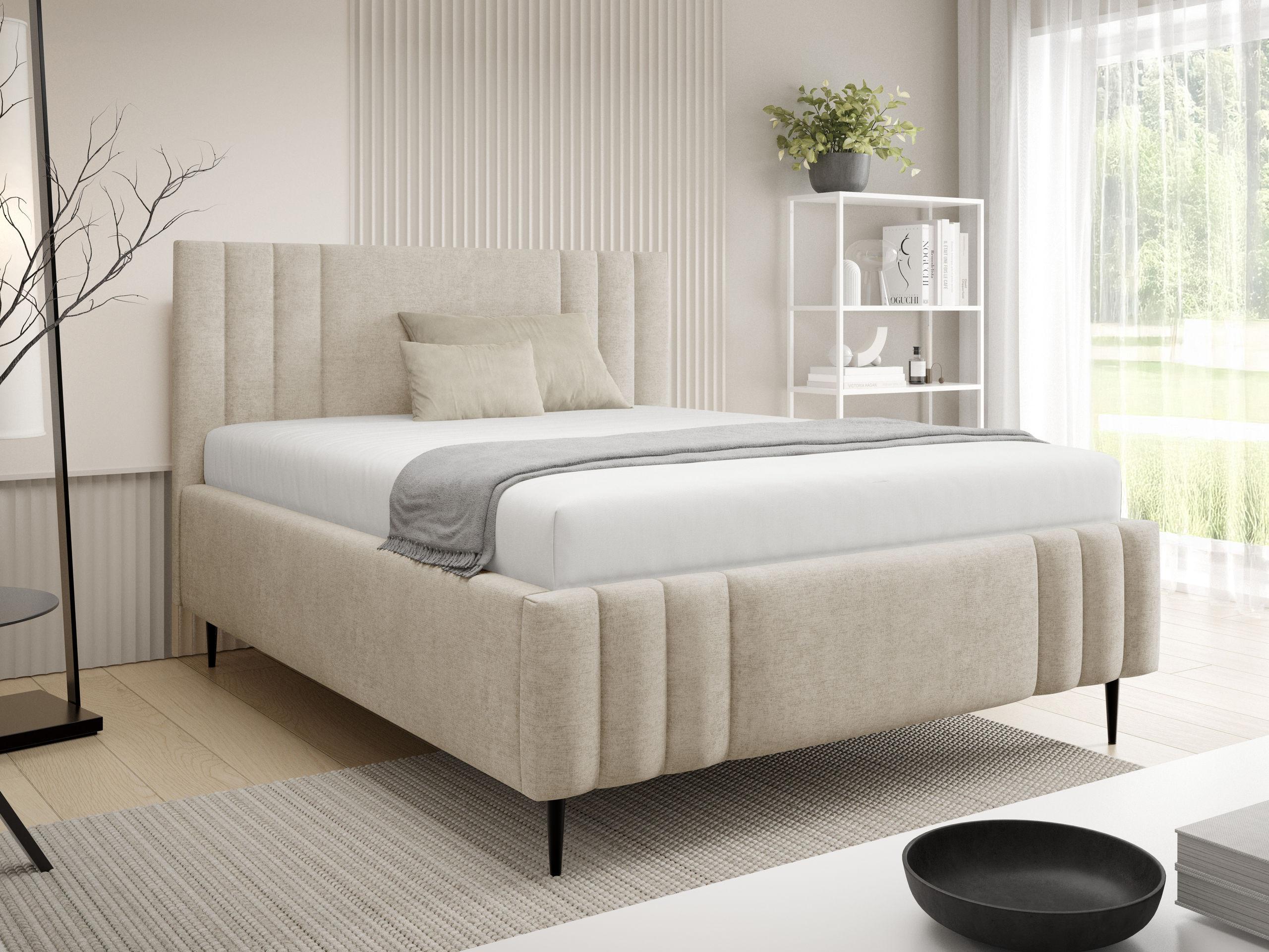POLSTERBETT Ribo Leg Textil MIRJAN24 Möbel > Betten > Polsterbetten Braun