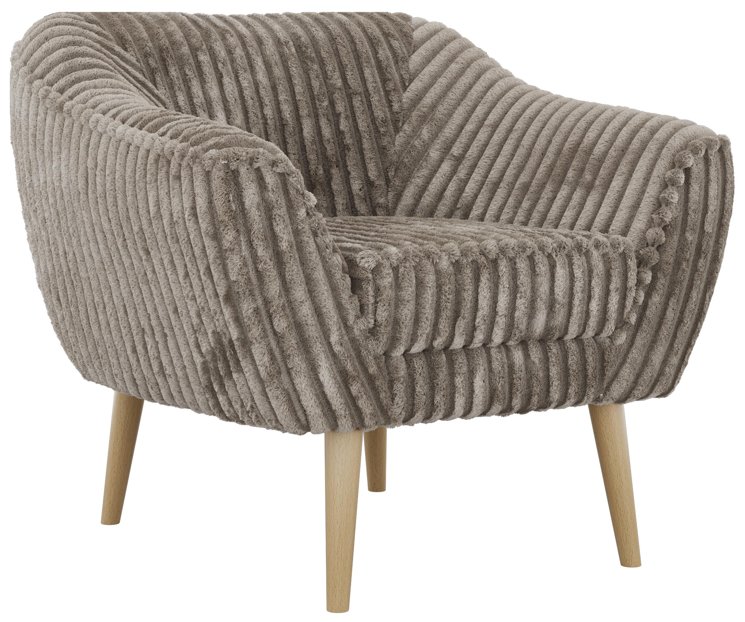 wohnli-moebel-suche-800001750479 Wohnli Möbelsuche - SESSEL PIRS - Hellbraun Cord - Holzbeine
