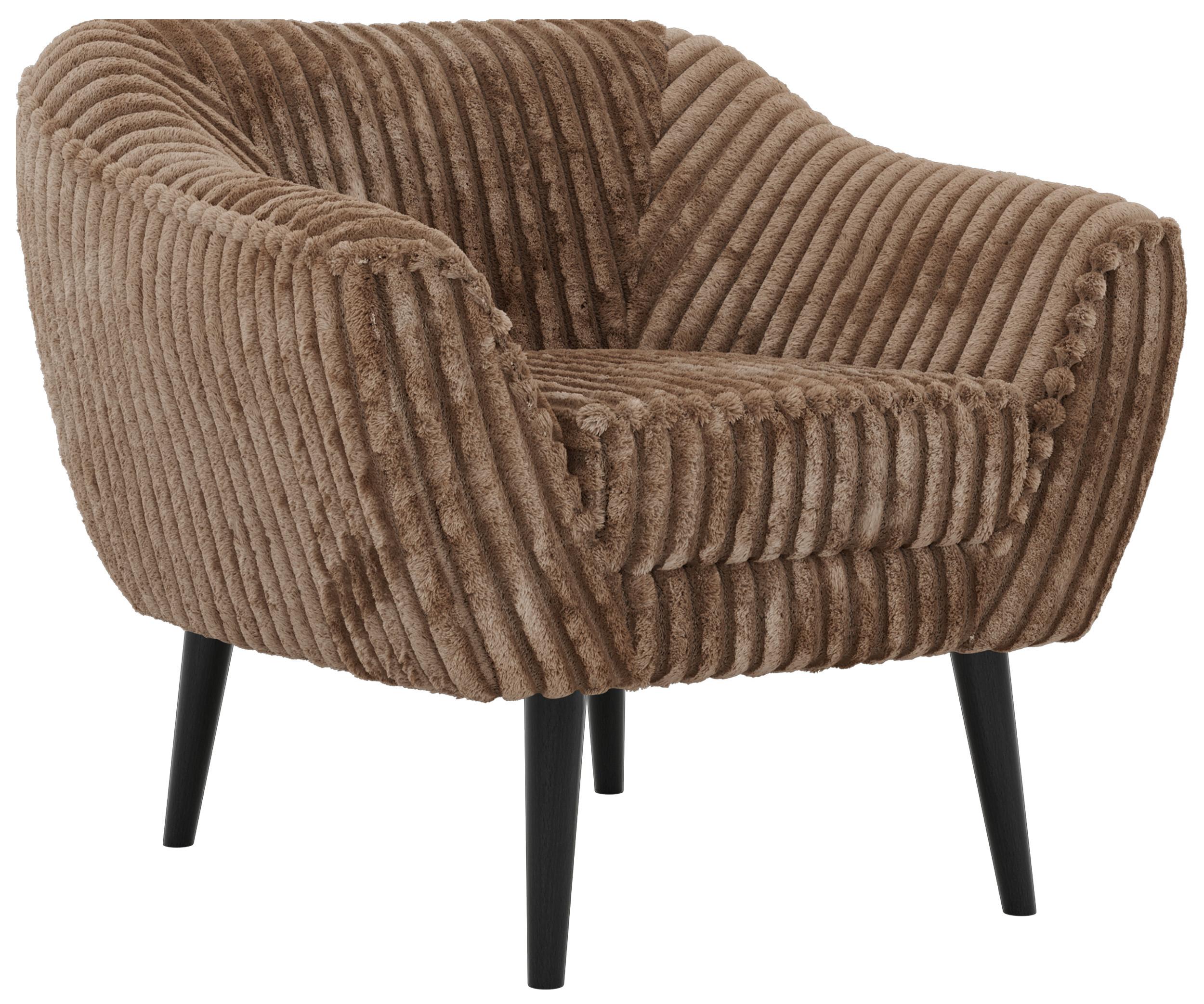 wohnli-moebel-suche-800001750482 Wohnli Möbelsuche - SESSEL PIRS - Braun Cord - Schwarze Beine
