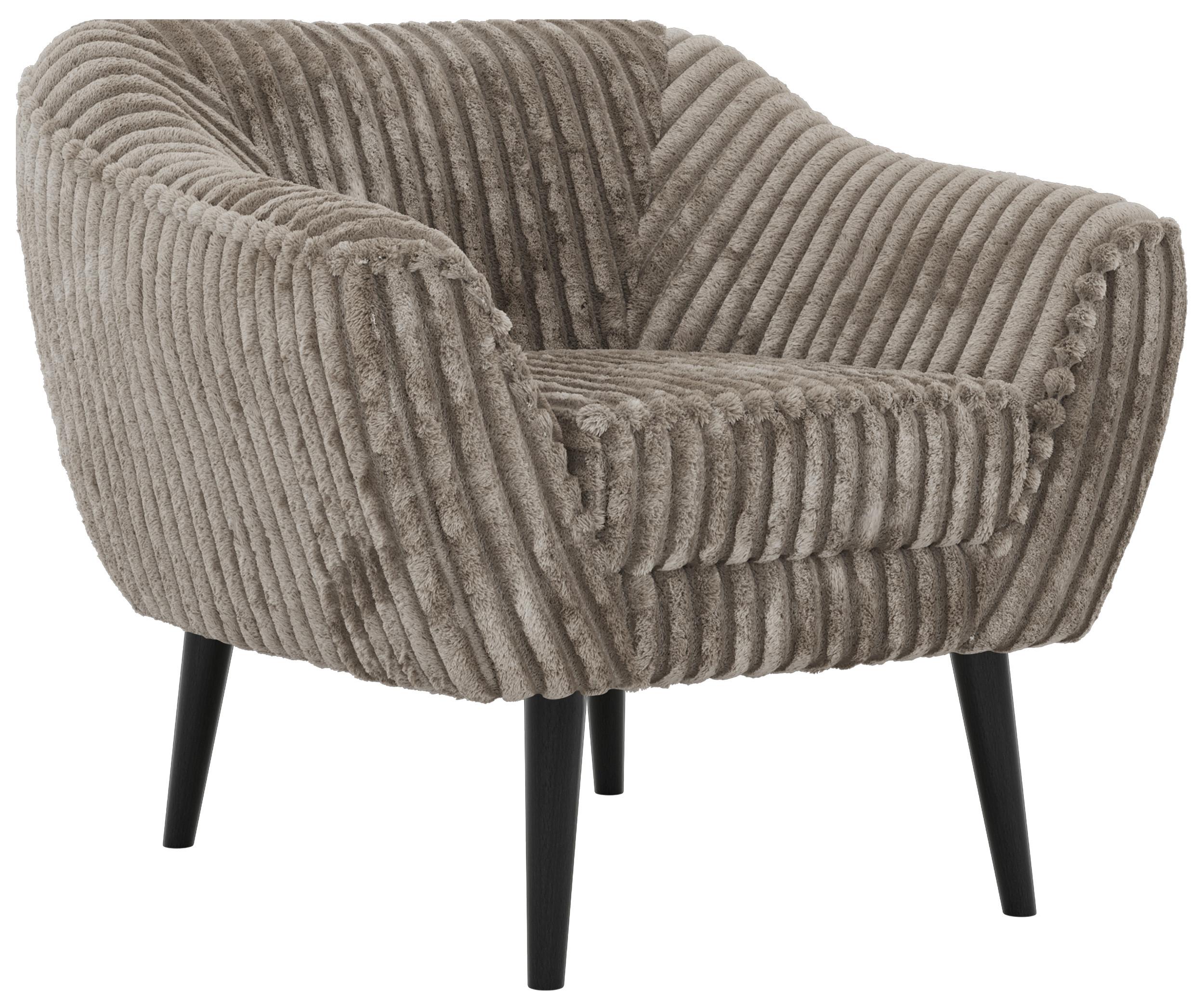 wohnli-moebel-suche-800001750489 Wohnli Möbelsuche - SESSEL PIRS - Hellbraun Cord - Schwarze Beine