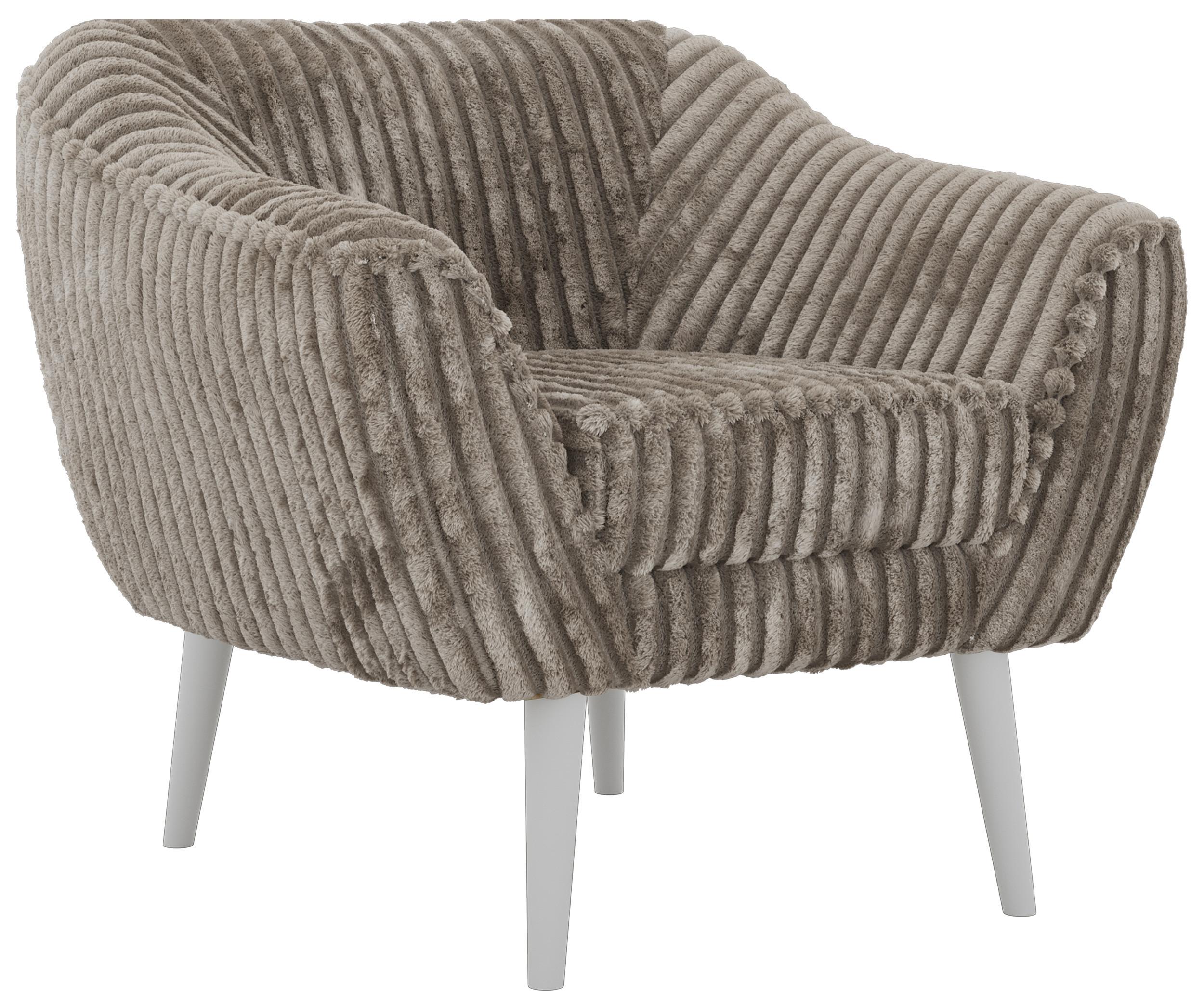 wohnli-moebel-suche-800001750555 Wohnli Möbelsuche - SESSEL PIRS - Hellbraun Cord - Weiße Beine