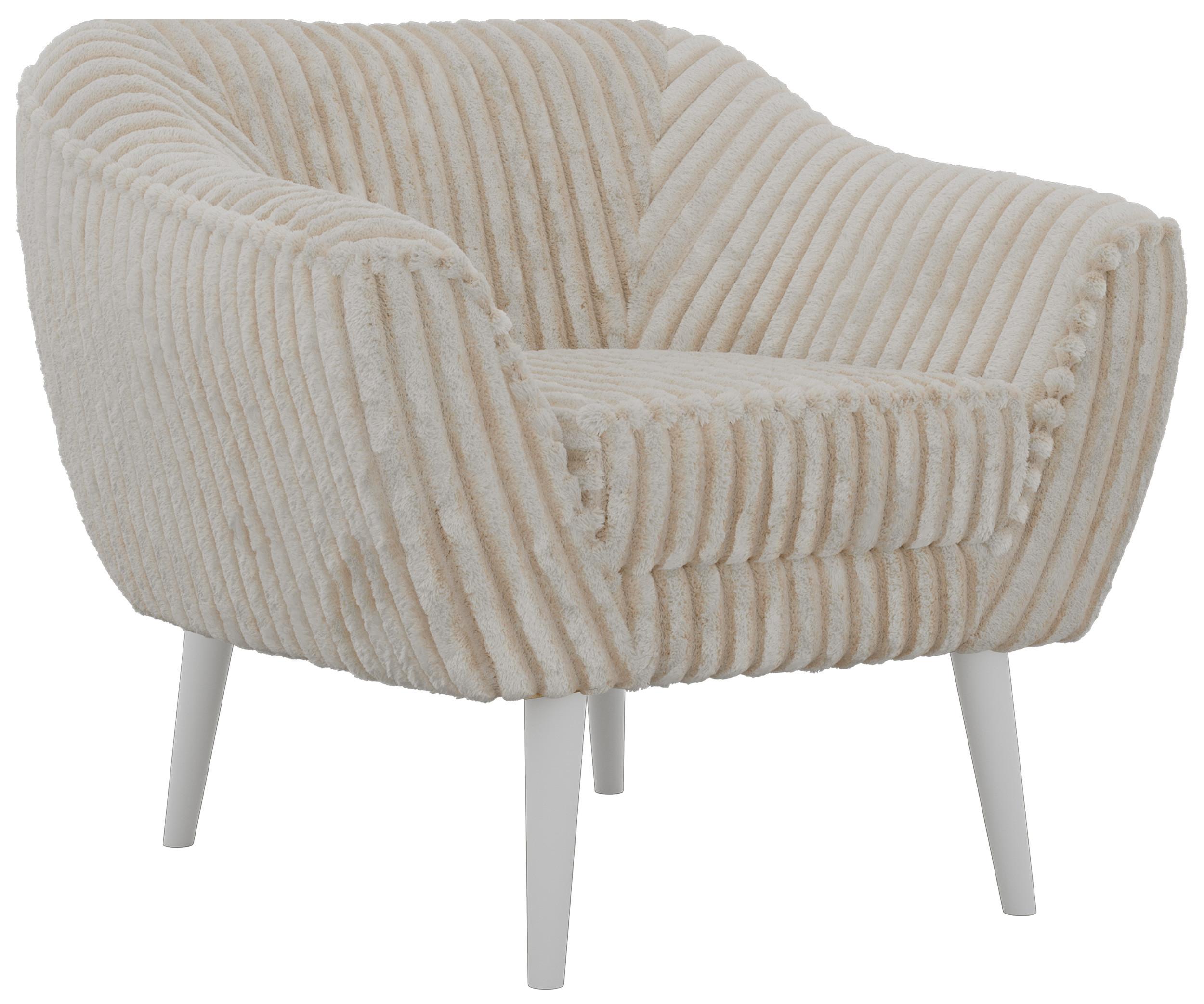 wohnli-moebel-suche-800001750599 Wohnli Möbelsuche - SESSEL PIRS - Beige Cord - Weiße Beine