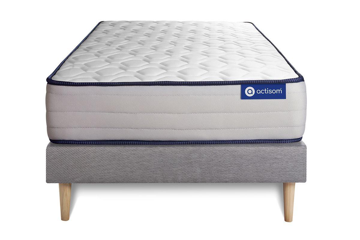 wohnli-moebel-suche-800001751038 Wohnli Möbelsuche - BETT Actiflex form Taschenfederkern und Memory-Schaum 80 x 190 cm h3 - Kit Bettgestell Grau