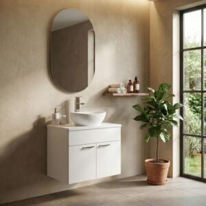 wohnli-moebel-suche-800001751363-1 WASCHBECKENUNTERSCHRANK Colorado 2 Schubladen Weiß Matt - 60 x 46 x 52 cm Holz Badplaats Möbel > Schränke > Badezimmerschränke > Waschtische Weiß