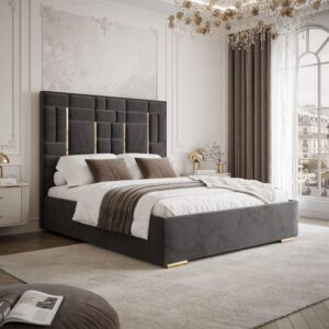 wohnli-moebel-suche-800001751514-1 POLSTERBETT BRIGITTE GOLD mit Bettkasten 160x200 cm Element 01 Textil Lookway Möbel > Betten Anthrazit