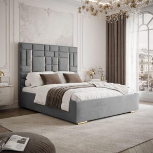 wohnli-moebel-suche-800001751717-1 POLSTERBETT BRIGITTE GOLD mit Bettkasten 160x200 cm Element 23 Textil Lookway Möbel > Betten Grau