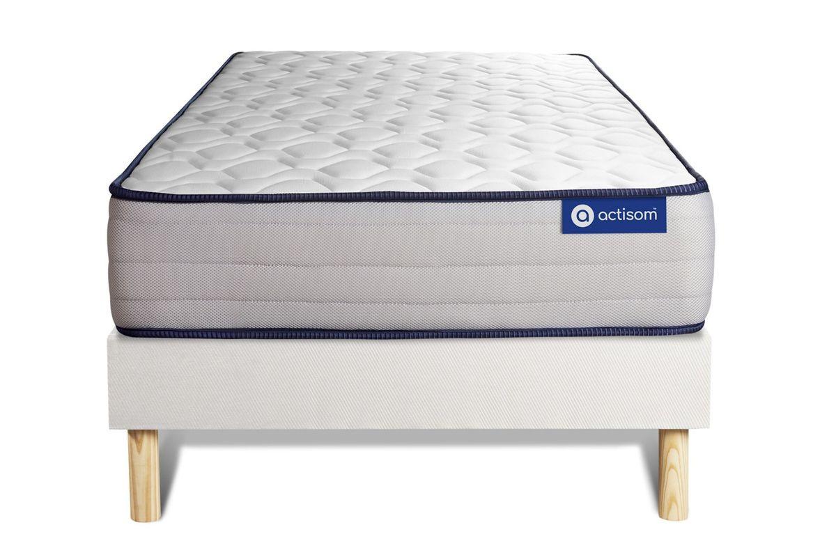 wohnli-moebel-suche-800001752277 Wohnli Möbelsuche - BETT Actiflex form Taschenfederkern und Memory-Schaum 90 x 200 cm h3 - Kit Bettgestell Weiß